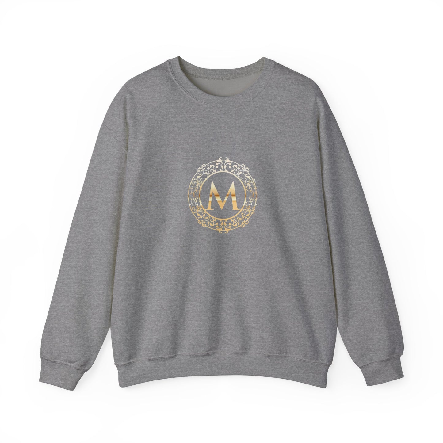 M LOGO - Mia Pruitt Monogrammed Heavy Blend Crewneck Sweatshirt