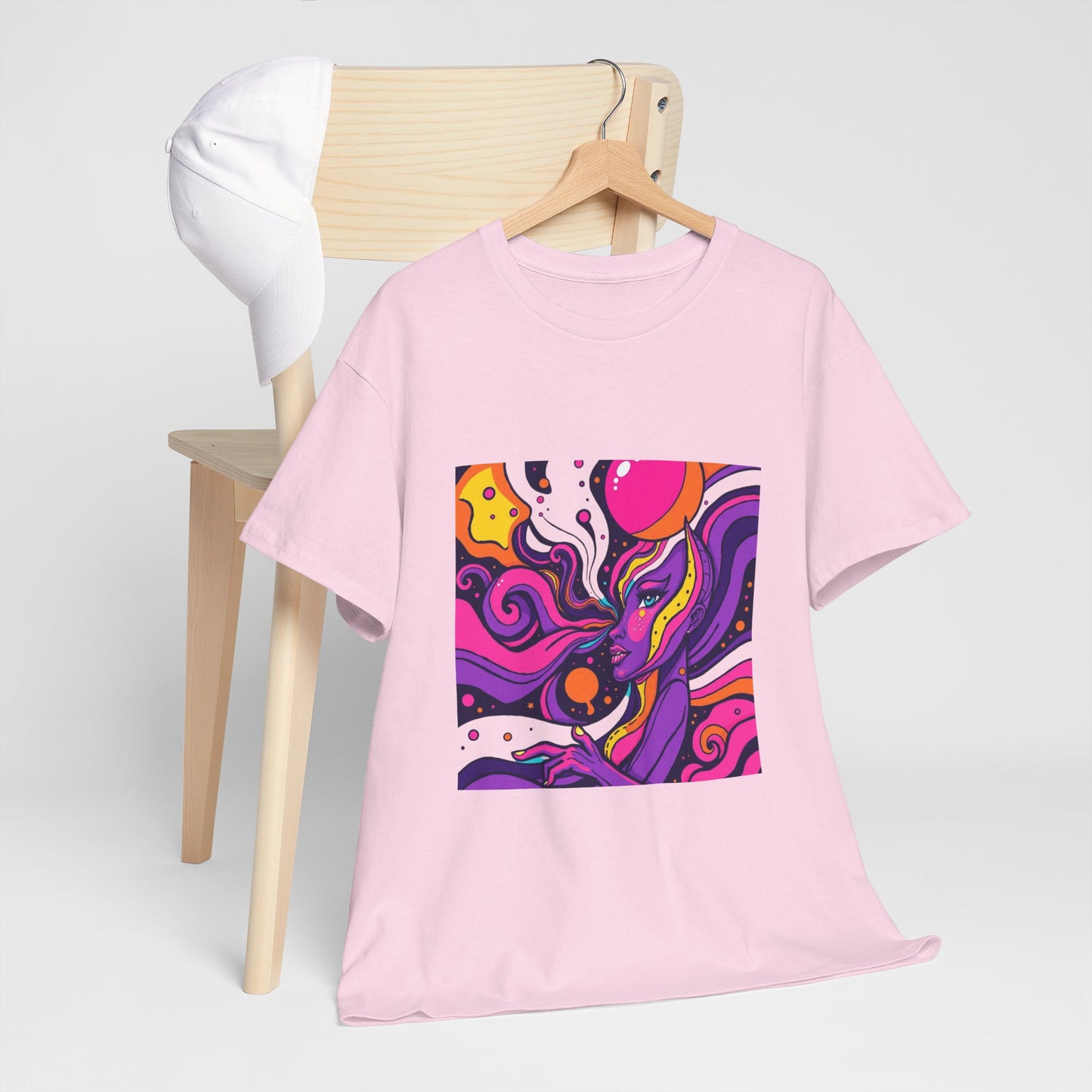 Vibrant Psychedelic Art Tee, Bohemian Graphic T-Shirt, Unisex Cotton Tee, Fashionable Casual Wear, Perfect Gift for Art Lovers