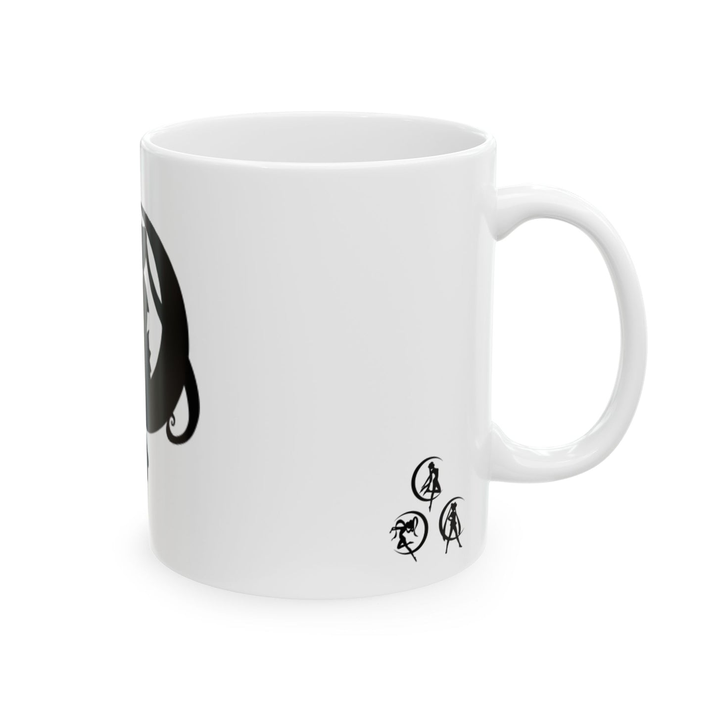 Elegant Fairy Silhouette Ceramic Mug | Enchanting Anime Coffee Cup, Magical Gift, Fantasy Lover, Home Decor, Birthday Present