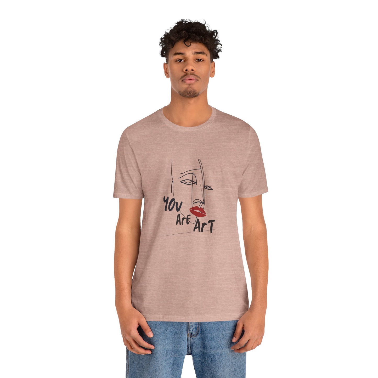 Artistic Expression Unisex Tee - You Are Art, Creative Gift, Casual Wear, Modern Design, Art Lover's Shirt