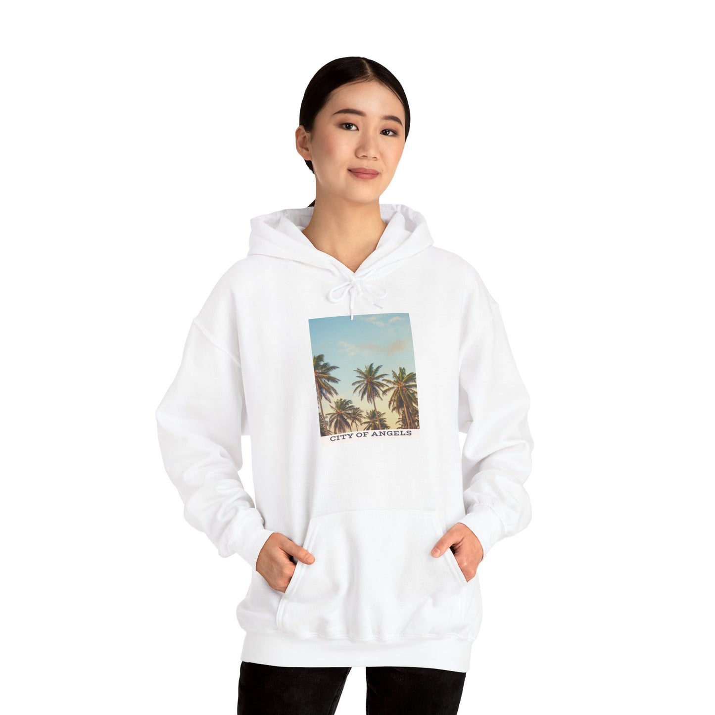 California Palm Trees Hoodie, Unisex Sweatshirt, Coastal Style Apparel, Summer Vibes Gift, Vacation Wardrobe Essential