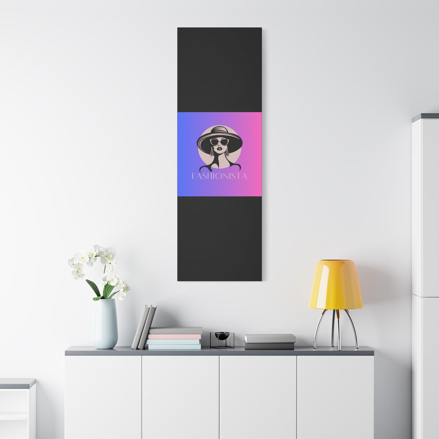 Fashionista Matte Canvas Wall Art, chic home decor, stylish gift for fashion lovers, wall decor, modern art piece, unique artwork