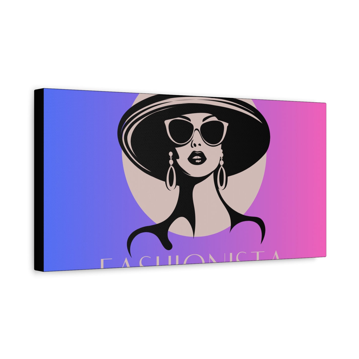 Fashionista Matte Canvas Wall Art, chic home decor, stylish gift for fashion lovers, wall decor, modern art piece, unique artwork