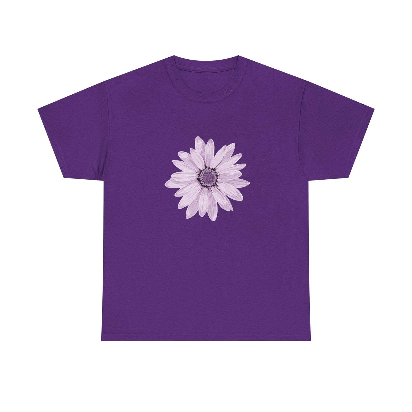Floral Unisex Heavy Cotton Tee, Soft Summer Shirt, Casual Wear, Gift for Her, Spring Fashion