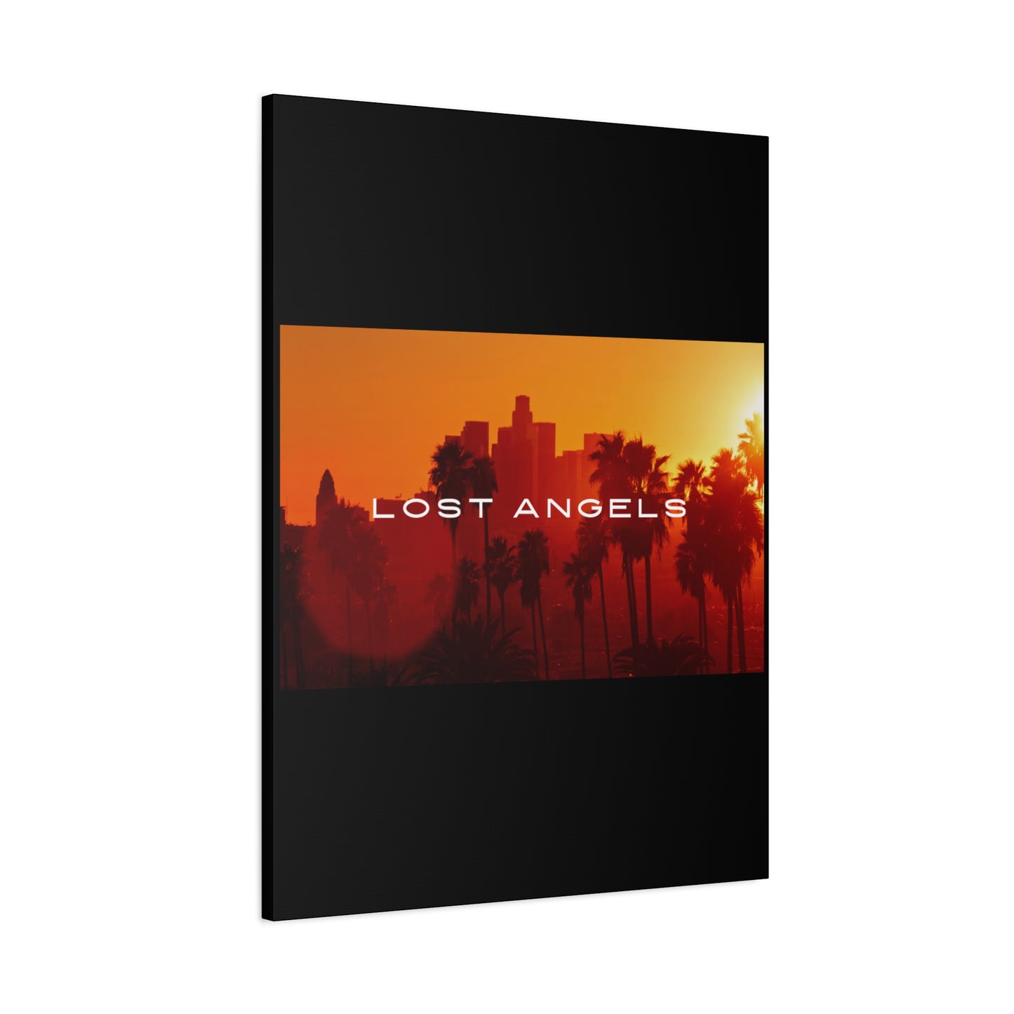 Lost Angels Wall Art Canvas | Sunset Cityscape Print, Home Decor, Gift for Art Lovers, Modern Living Room, California Vibe