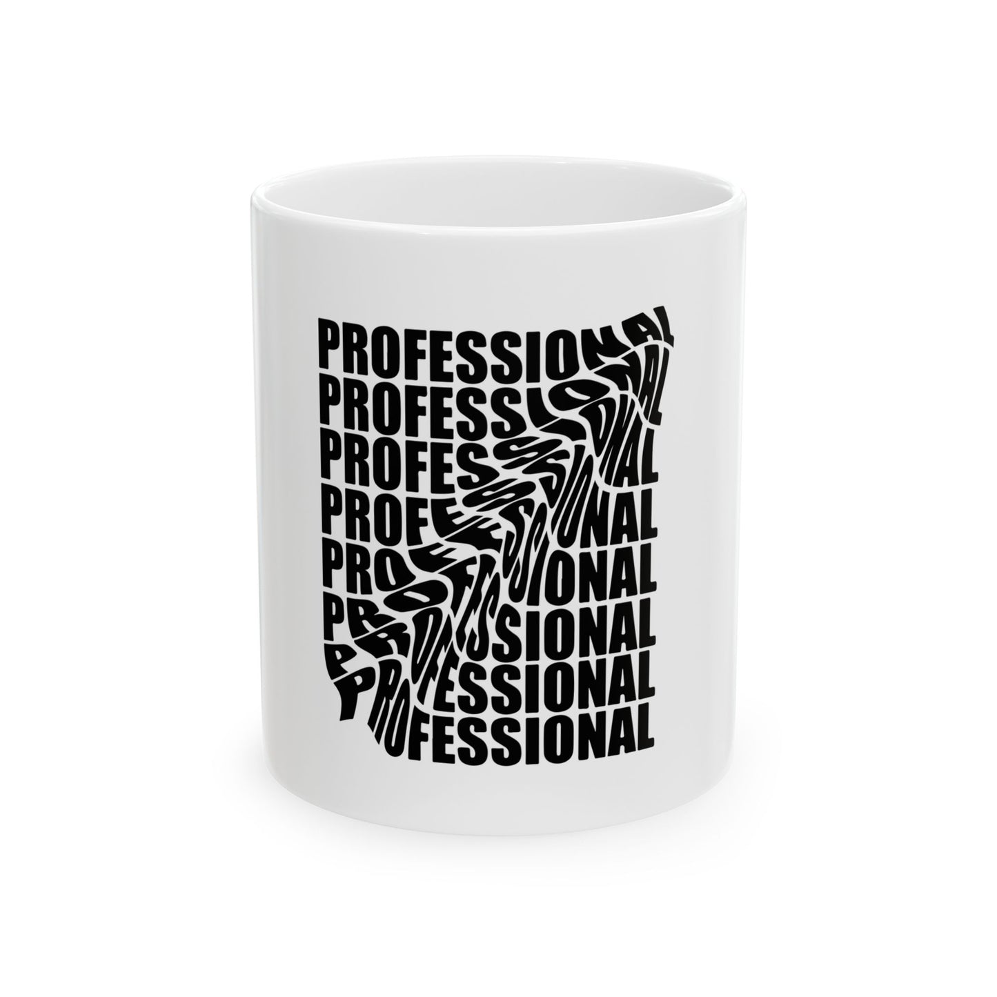 Professional Word Cloud Ceramic Mug - Perfect Gift for Professionals, Office Decor, Coffee Lovers, Inspirational Mug, Unique Gift Idea