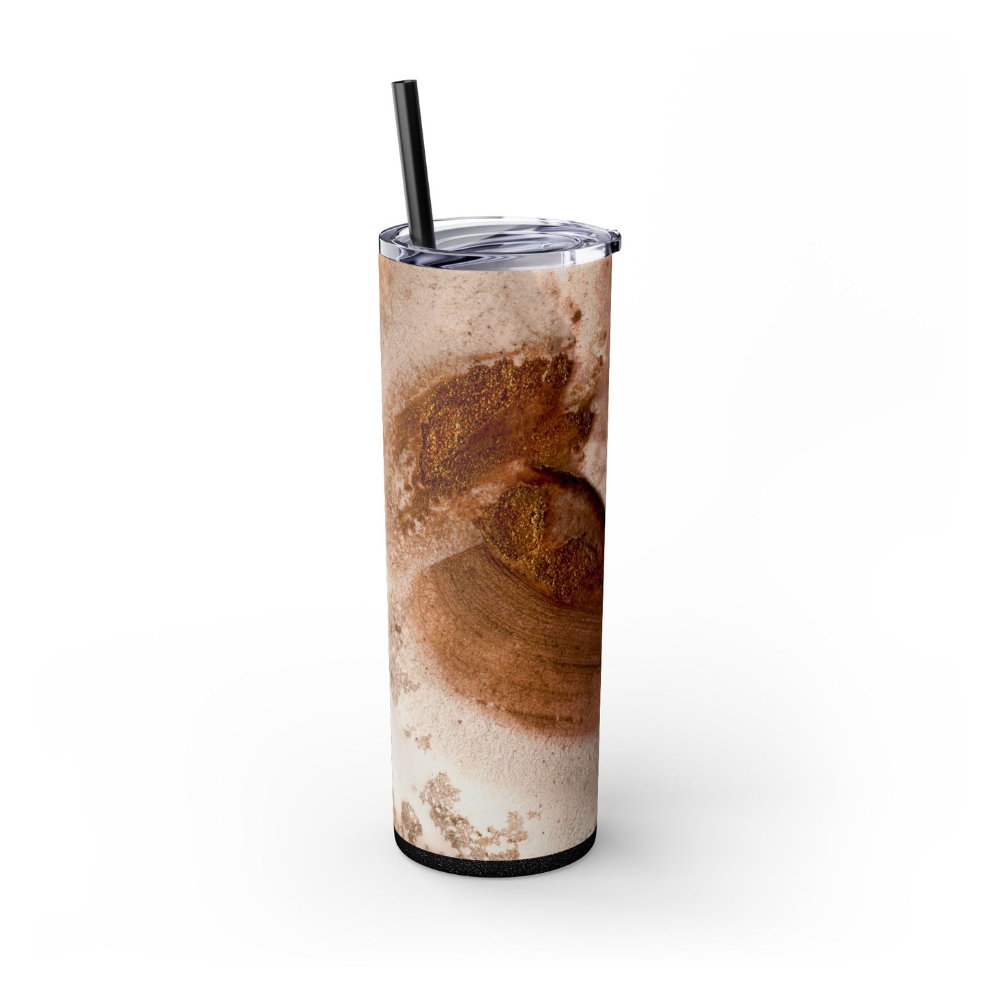 Stylish Marble Skinny Tumbler with Straw, Perfect for Gifts, Home Office, Summer, Mom's Day, Outdoor Adventures, Travel Mug