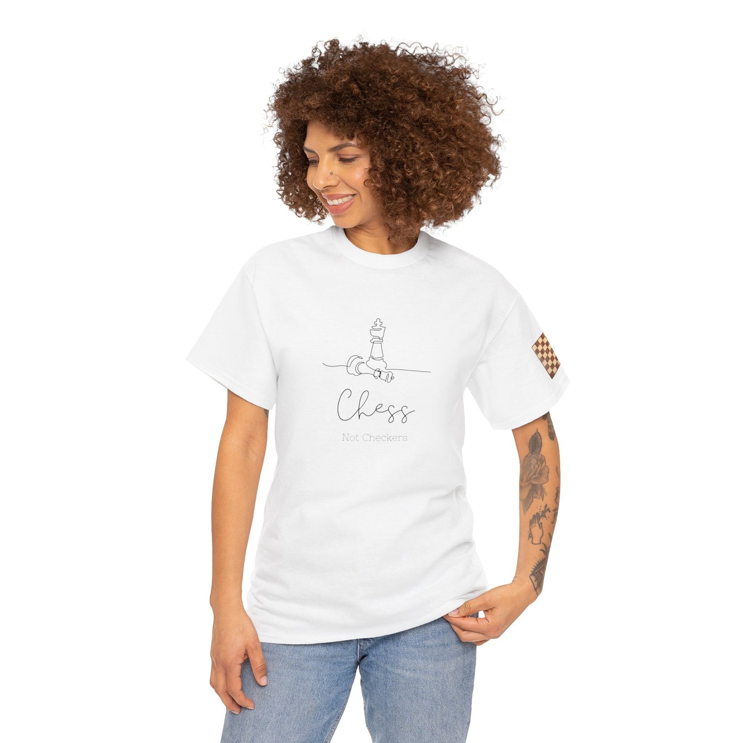 Chess Not Checkers Unisex Tee - Ethically Grown 100% Cotton - GILDAN