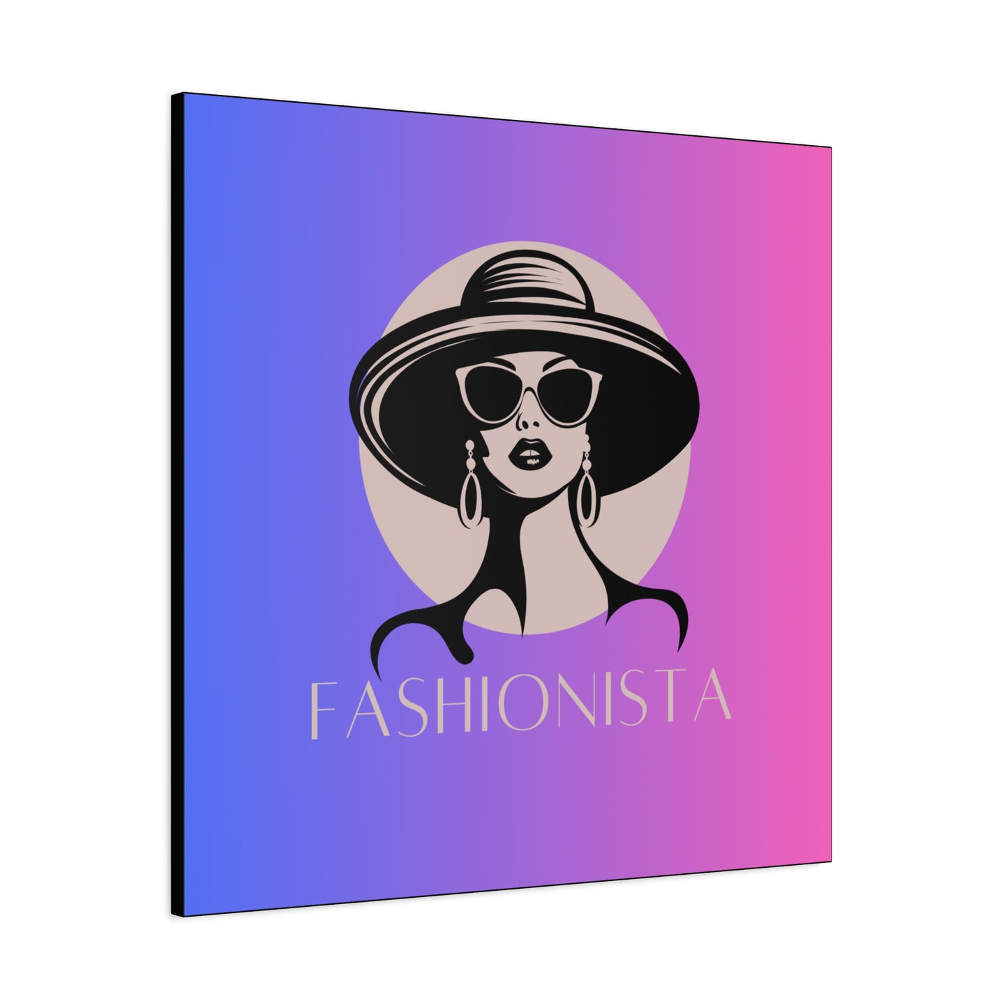 Fashionista Matte Canvas Wall Art, chic home decor, stylish gift for fashion lovers, wall decor, modern art piece, unique artwork
