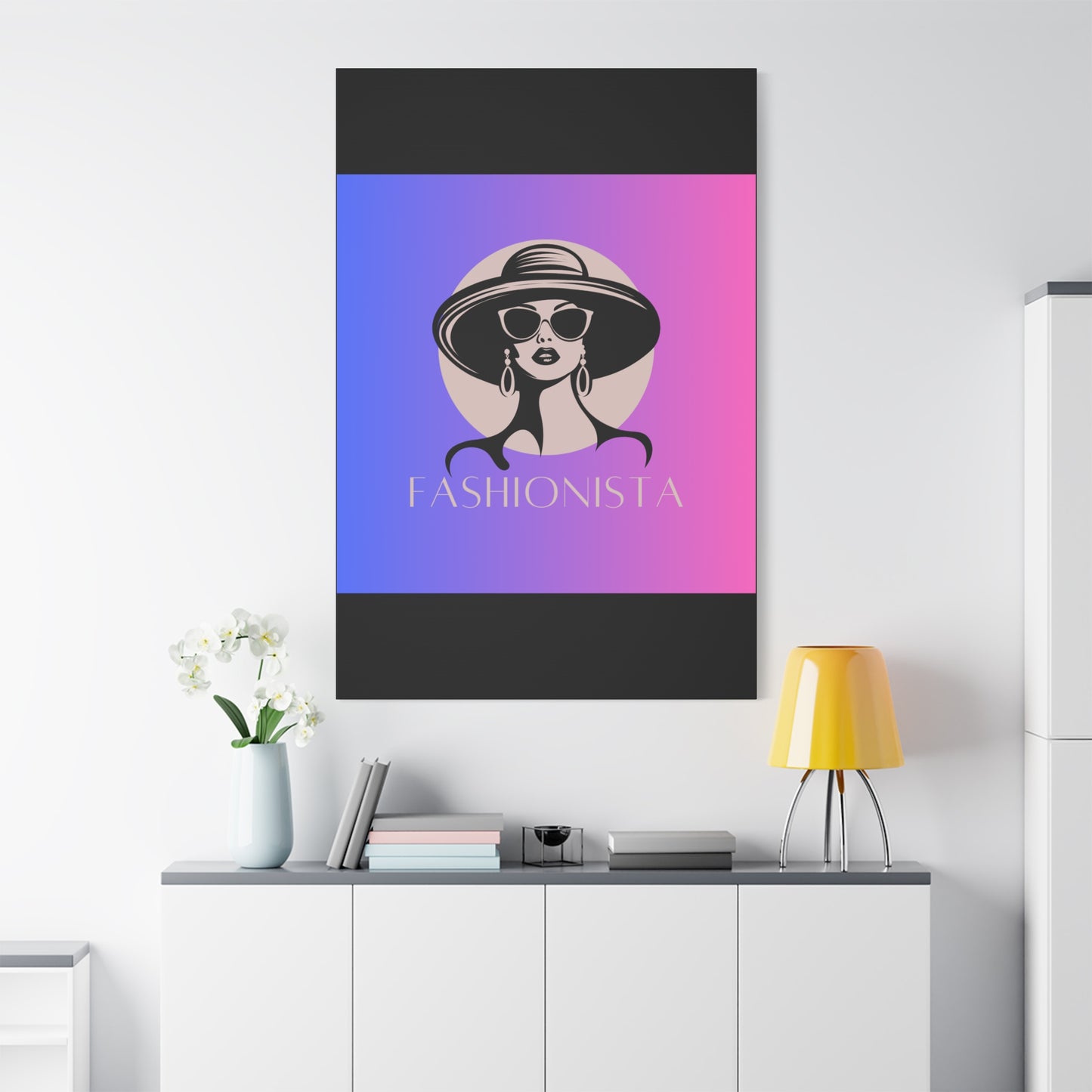 Fashionista Matte Canvas Wall Art, chic home decor, stylish gift for fashion lovers, wall decor, modern art piece, unique artwork