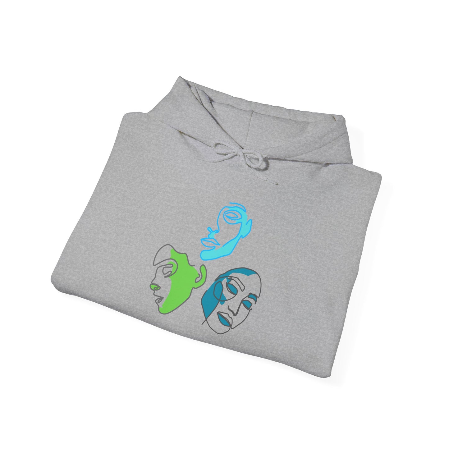 Whimsical Character Hoodie, Cozy Unisex Sweatshirt, Fun Gift for Friends, Casual Wear, Unique Art Design