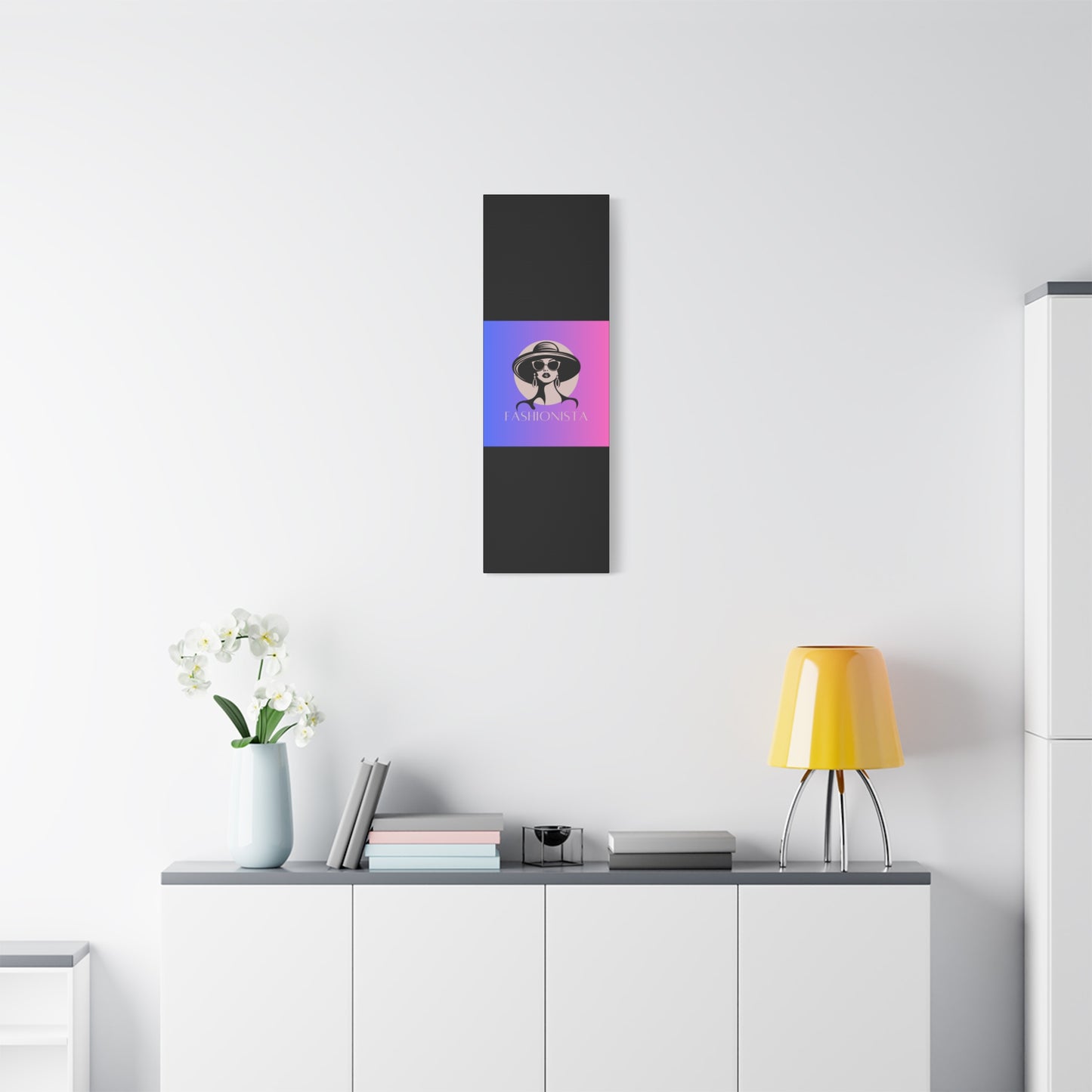 Fashionista Matte Canvas Wall Art, chic home decor, stylish gift for fashion lovers, wall decor, modern art piece, unique artwork