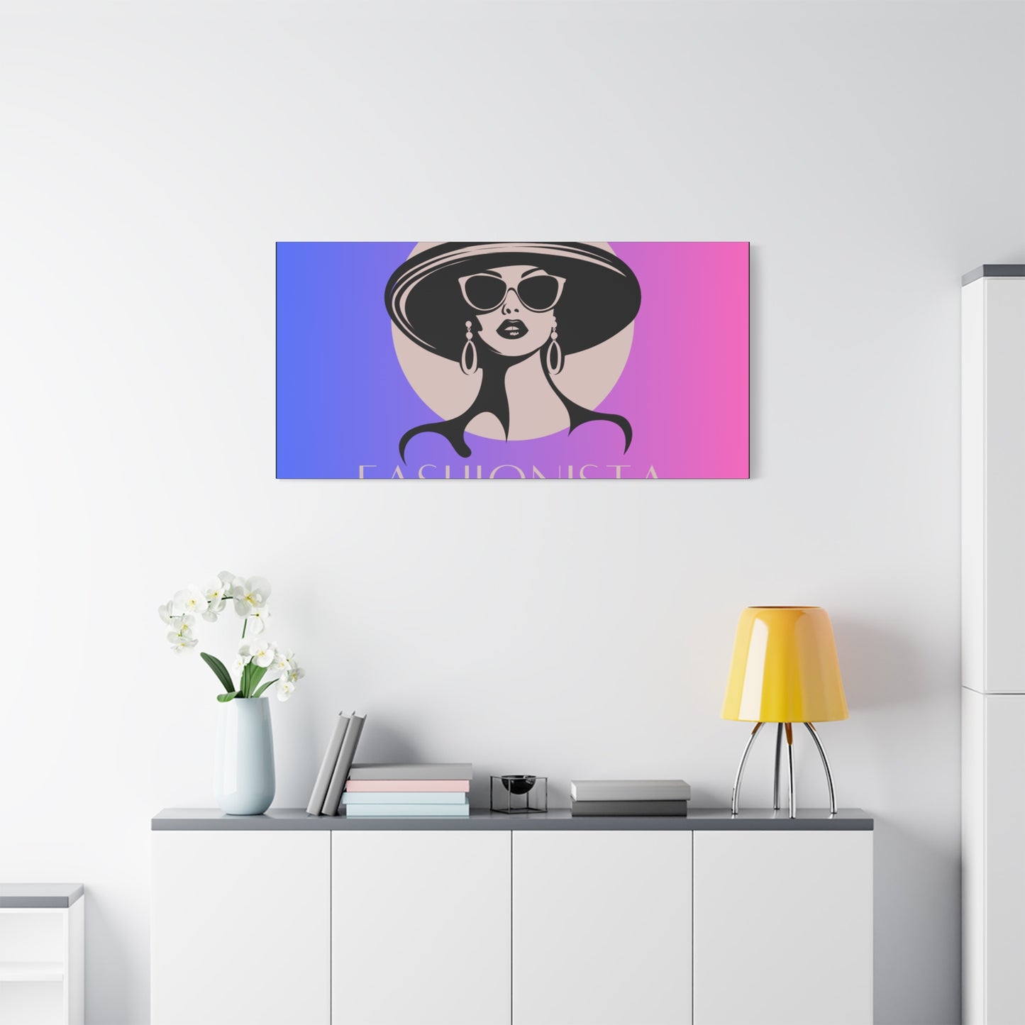Fashionista Matte Canvas Wall Art, chic home decor, stylish gift for fashion lovers, wall decor, modern art piece, unique artwork