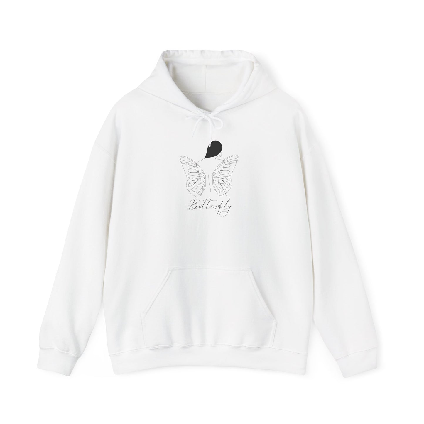 Butterfly Love Unisex Hoodie, Cozy Sweatshirt for Everyday Comfort, Gift for Nature Lovers, Butterfly Apparel for Spring