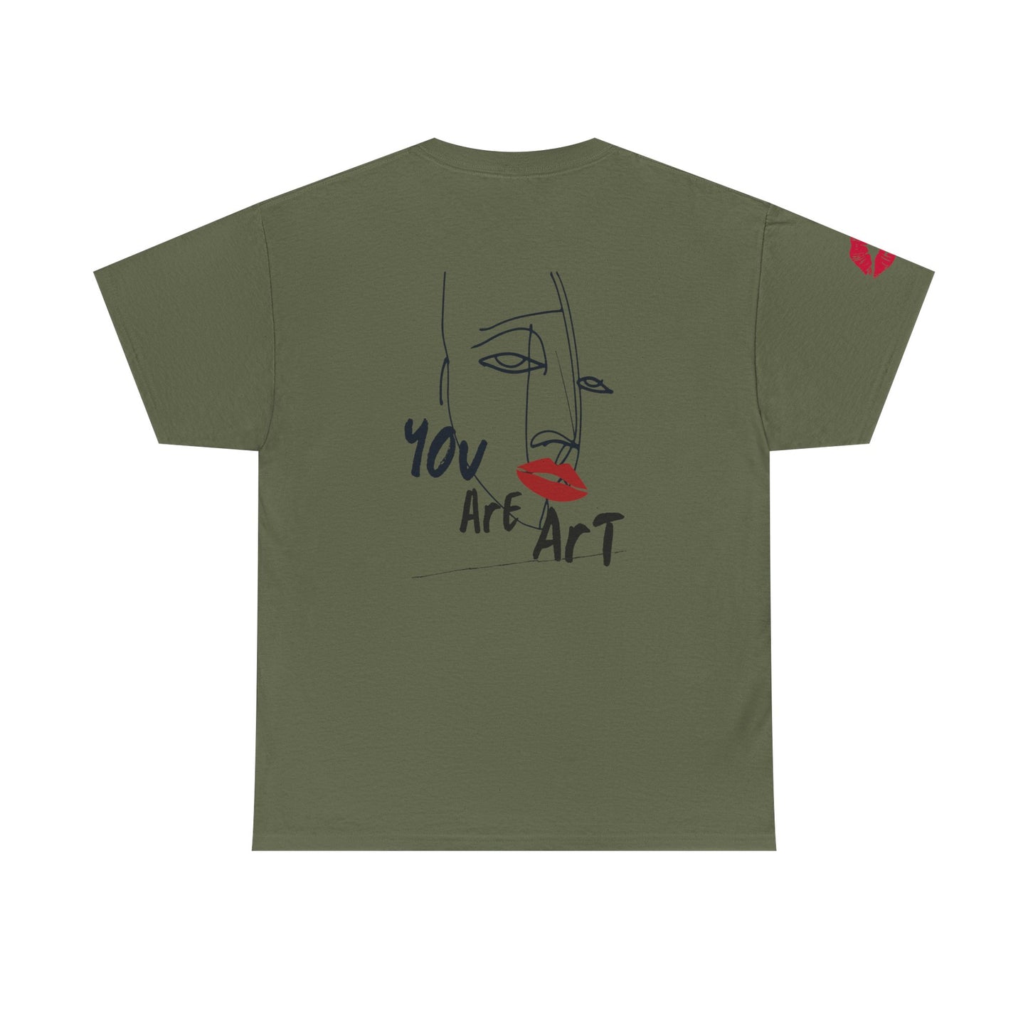 YOU ARE ART - SINGLE, TAKEN... Artistic Unisex Cotton Tee with Heartfelt Prints, Casual Wear, Gift for Artists, Streetwear, Inspirational Fashion