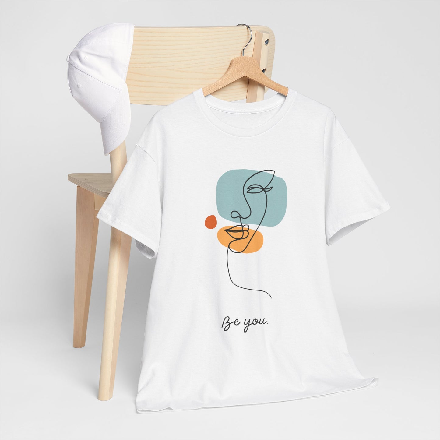 Minimalist Be You Tee, Unisex Cotton T-Shirt, Inspirational Graphic Tee, Gift for Friends, Casual Everyday Wear, Self-Love Apparel