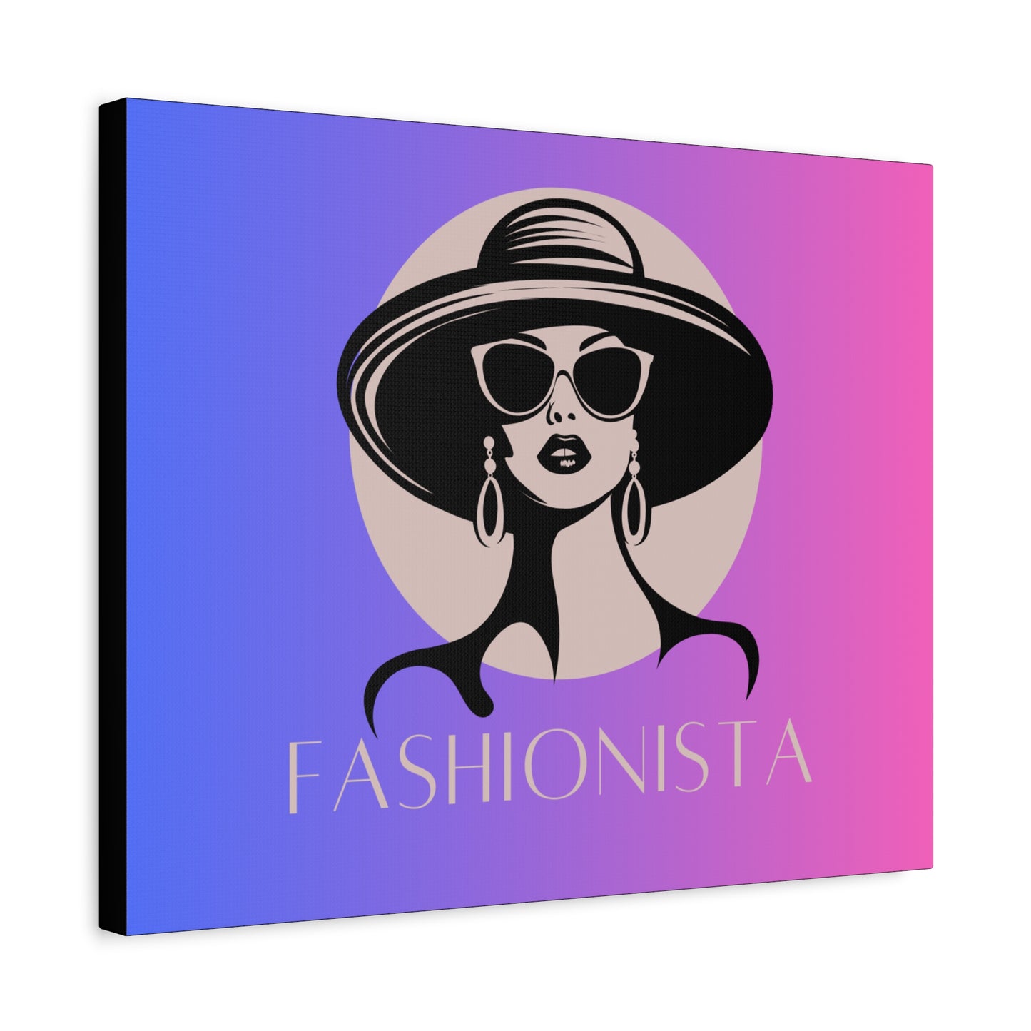 Fashionista Matte Canvas Wall Art, chic home decor, stylish gift for fashion lovers, wall decor, modern art piece, unique artwork