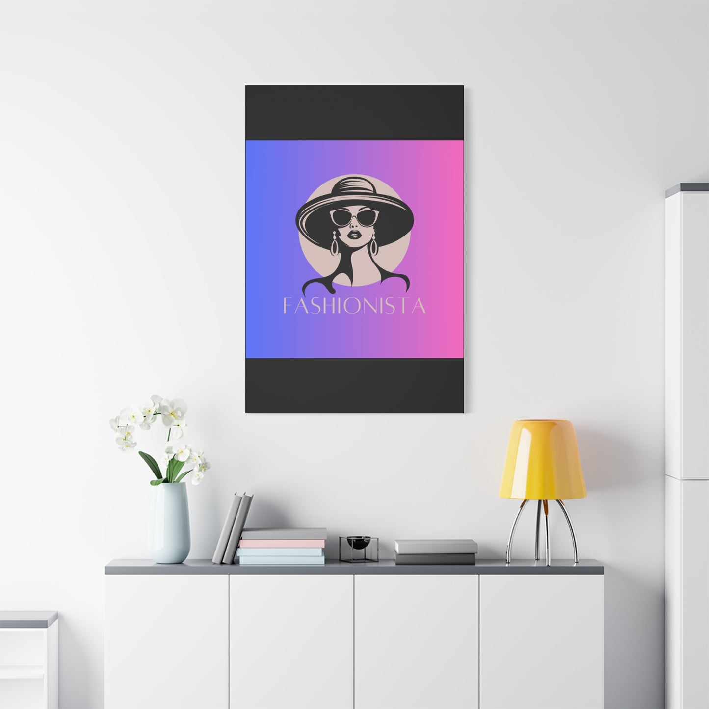 Fashionista Matte Canvas Wall Art, chic home decor, stylish gift for fashion lovers, wall decor, modern art piece, unique artwork