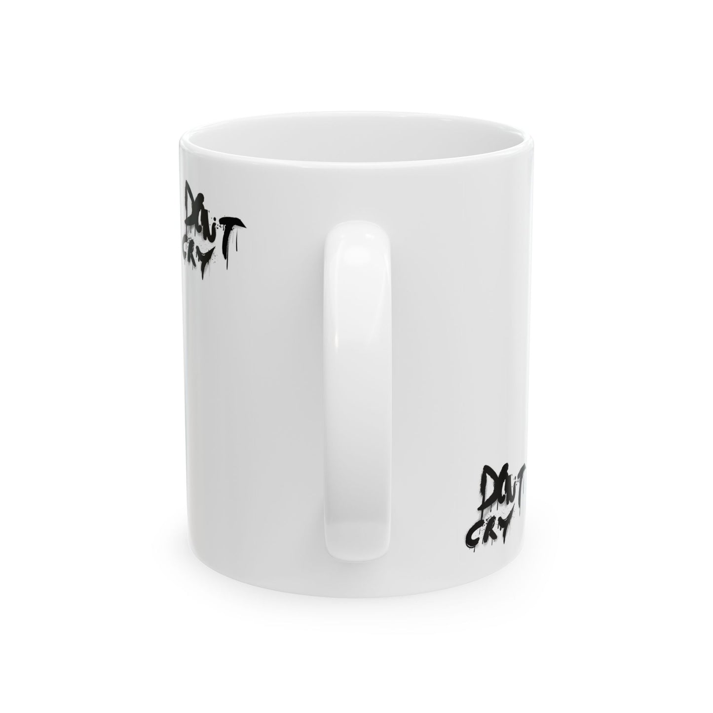 Don't Cry - Motivational Ceramic Mug, Inspirational Poem Quotes Coffee Cup