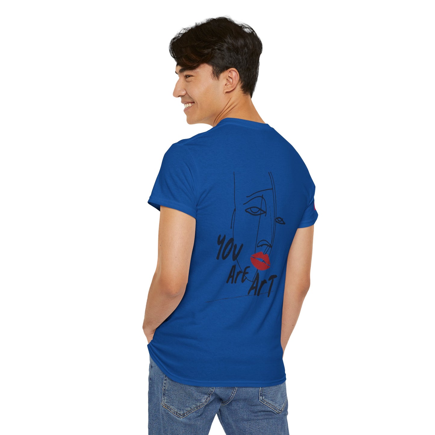YOU ARE ART - SINGLE, TAKEN... Artistic Unisex Cotton Tee with Heartfelt Prints, Casual Wear, Gift for Artists, Streetwear, Inspirational Fashion