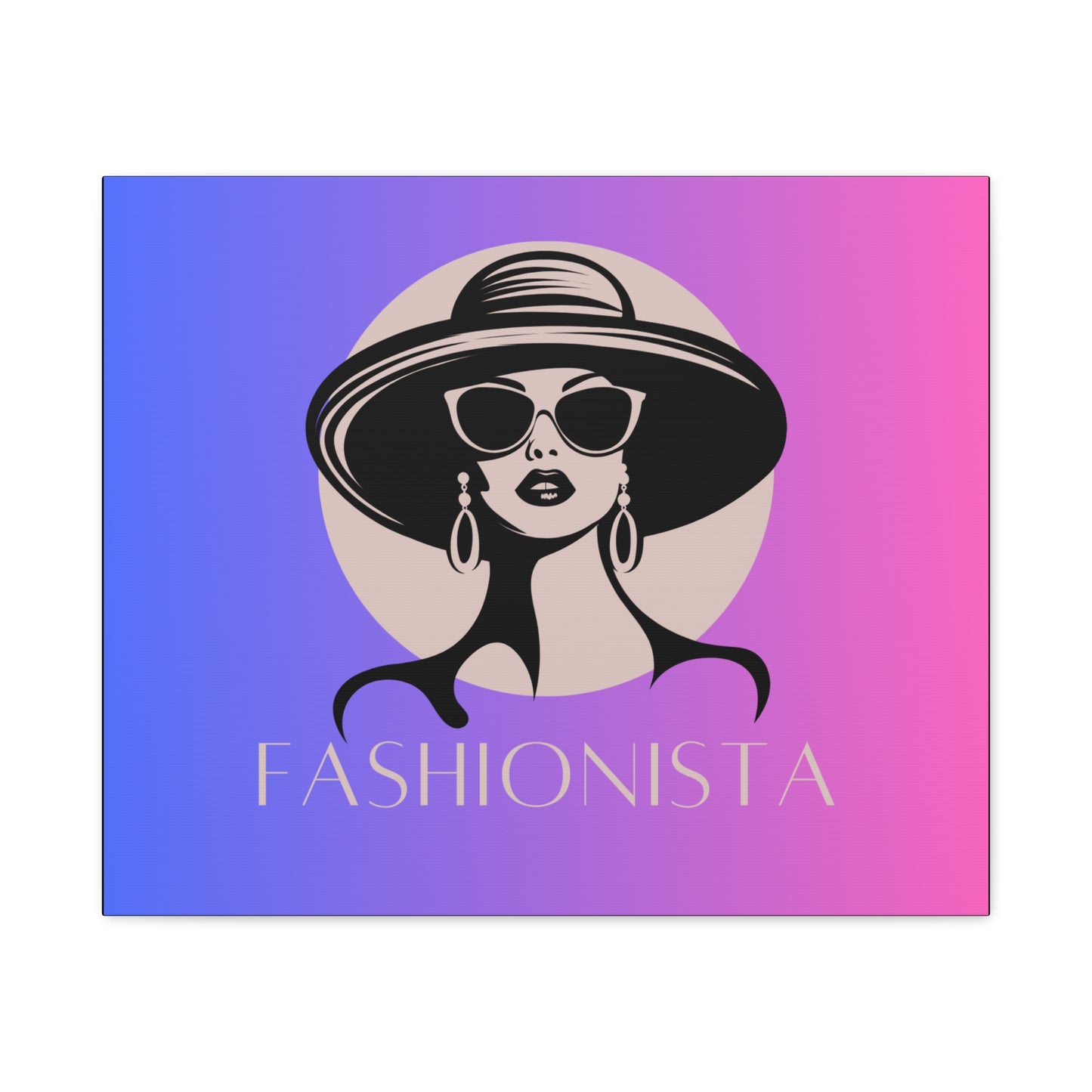 Fashionista Matte Canvas Wall Art, chic home decor, stylish gift for fashion lovers, wall decor, modern art piece, unique artwork