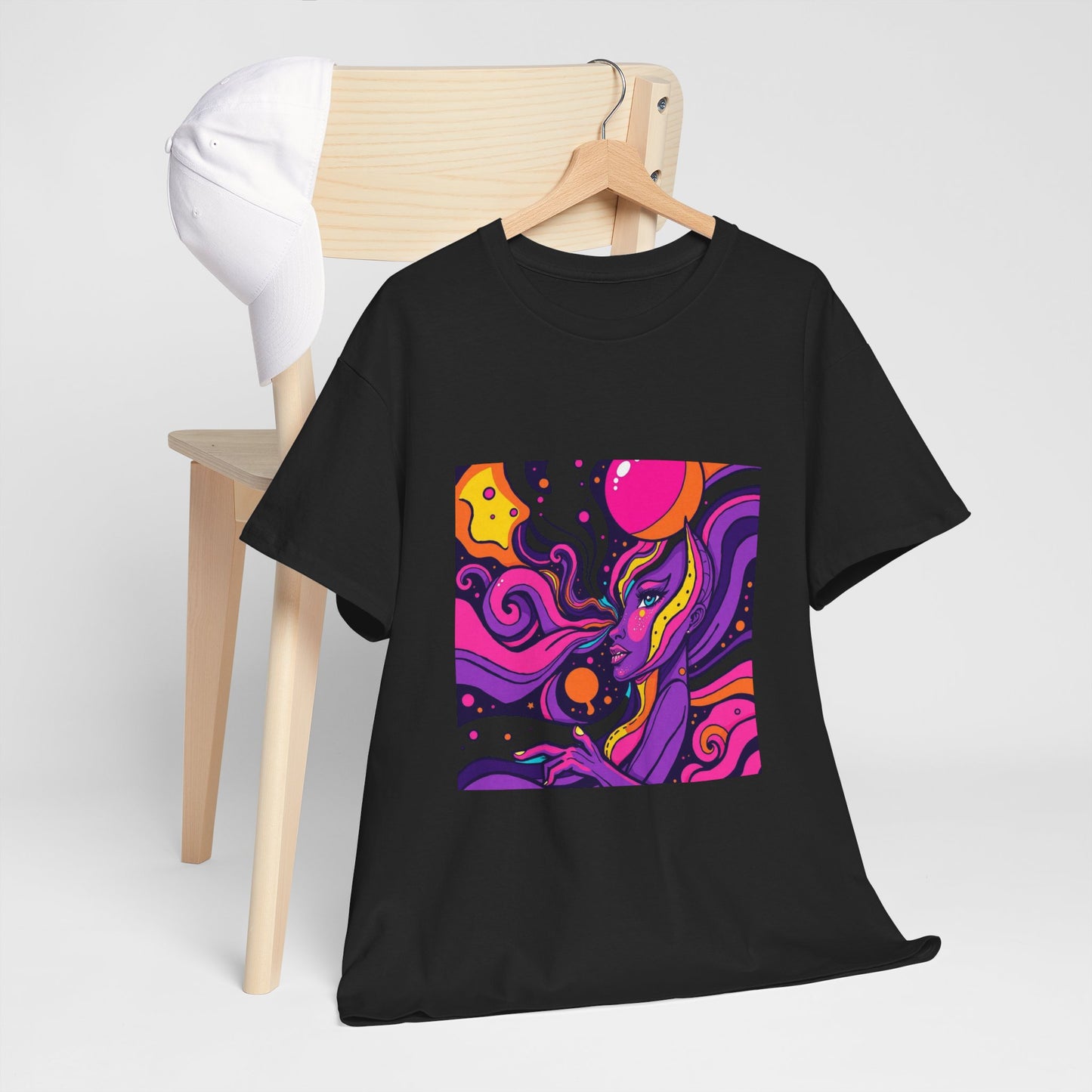 Vibrant Psychedelic Art Tee, Bohemian Graphic T-Shirt, Unisex Cotton Tee, Fashionable Casual Wear, Perfect Gift for Art Lovers