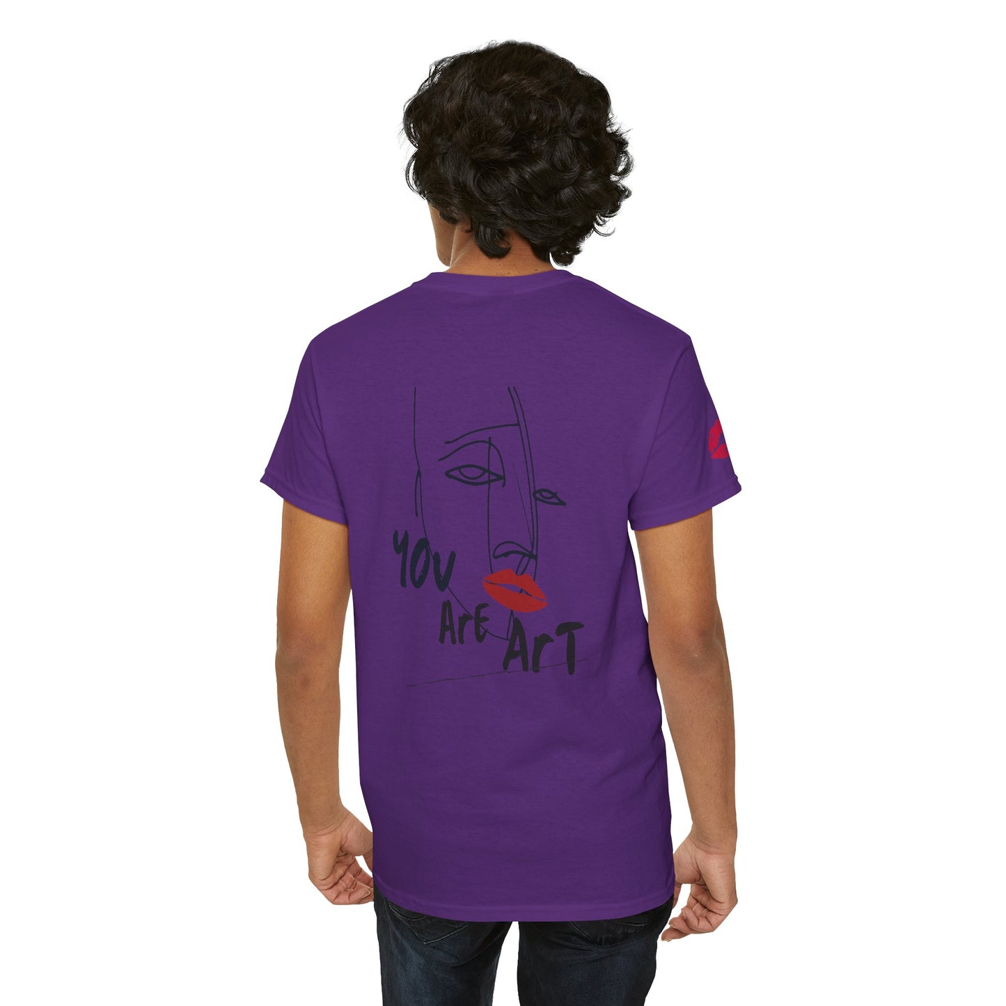YOU ARE ART - SINGLE, TAKEN... Artistic Unisex Cotton Tee with Heartfelt Prints, Casual Wear, Gift for Artists, Streetwear, Inspirational Fashion