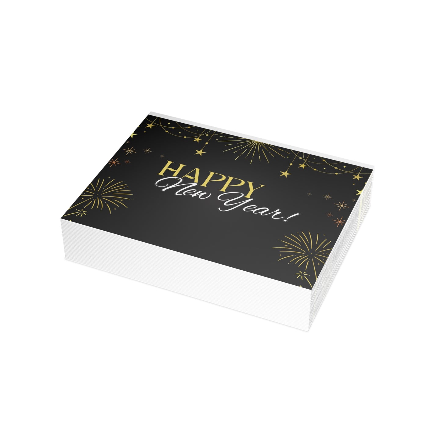 Stylish New Year Greeting Cards - Festive Holiday Stationery for Celebrations, Invitations, Gift Cards, and Special Occasions