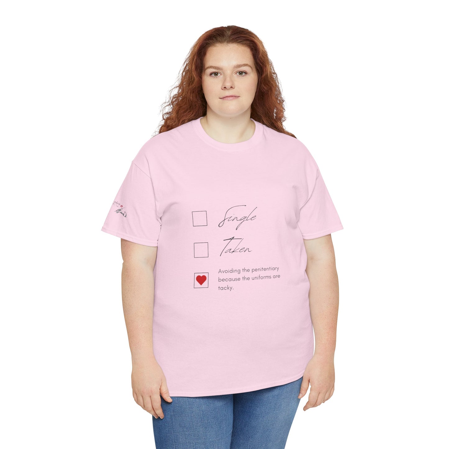 Single Taken Avoiding the Pen Play Where It's Safe T-Shirt Unisex Heavy 100% Cotton Tee