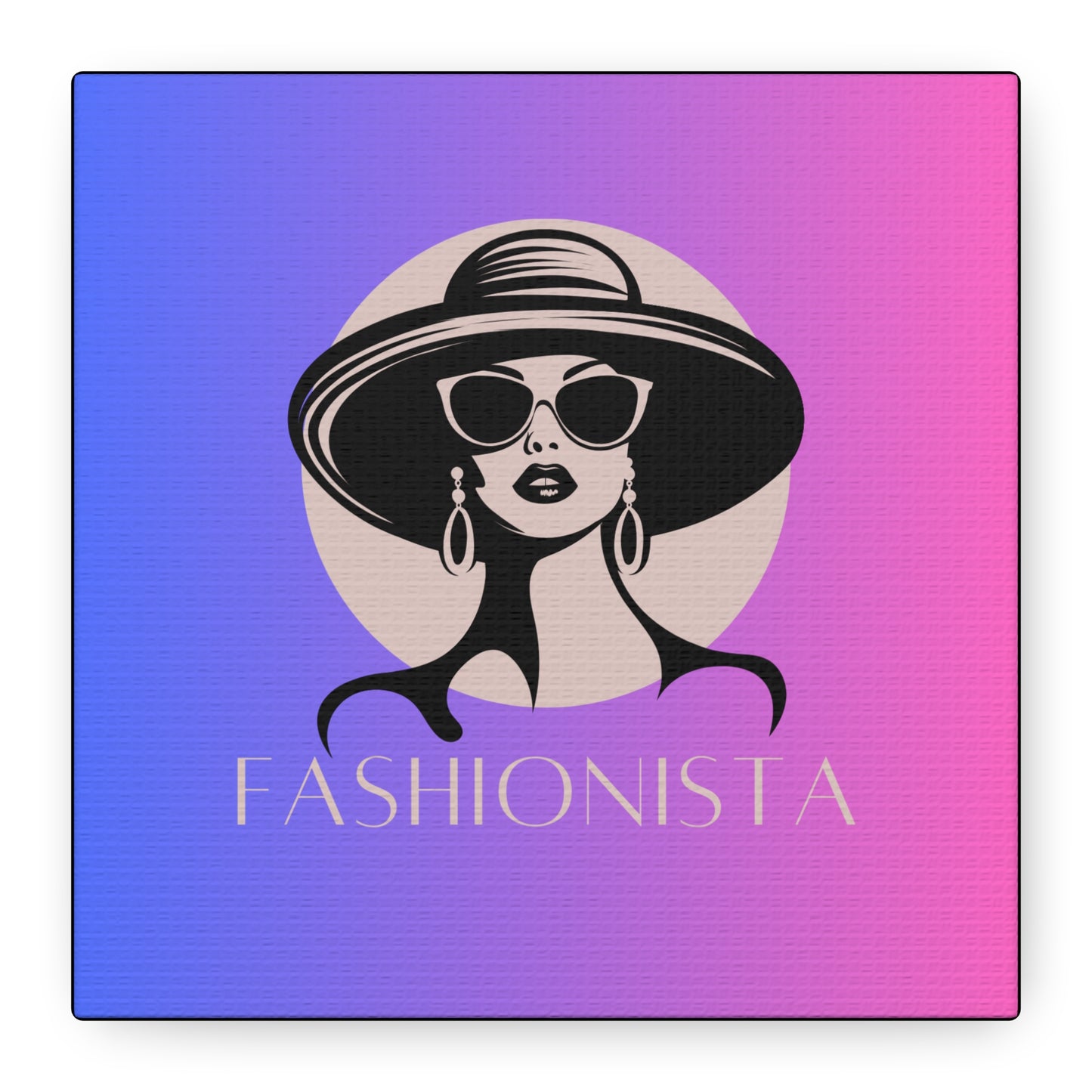 Fashionista Matte Canvas Wall Art, chic home decor, stylish gift for fashion lovers, wall decor, modern art piece, unique artwork