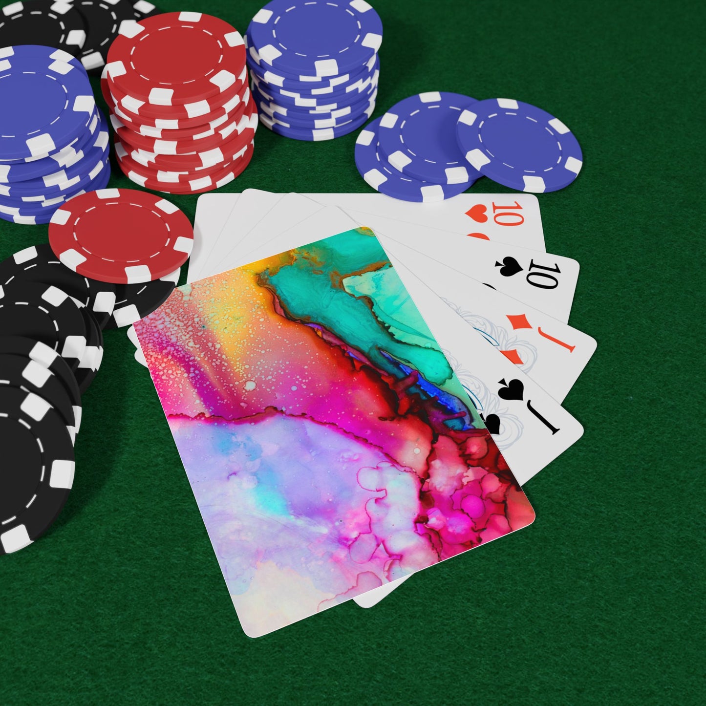 Colorful Poker Playing Cards - Vibrant Deck for Game Nights, Gifts, Collectible Card Games, Fun Family Activities, Holiday Gatherings