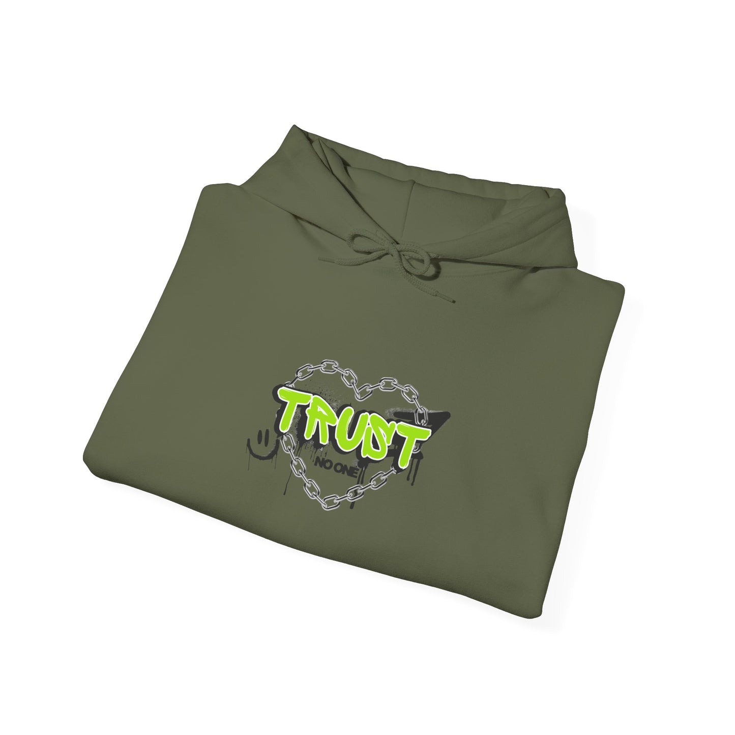 Trust No One Graphic Unisex Hoodie – Casual Streetwear for Everyday Comfort