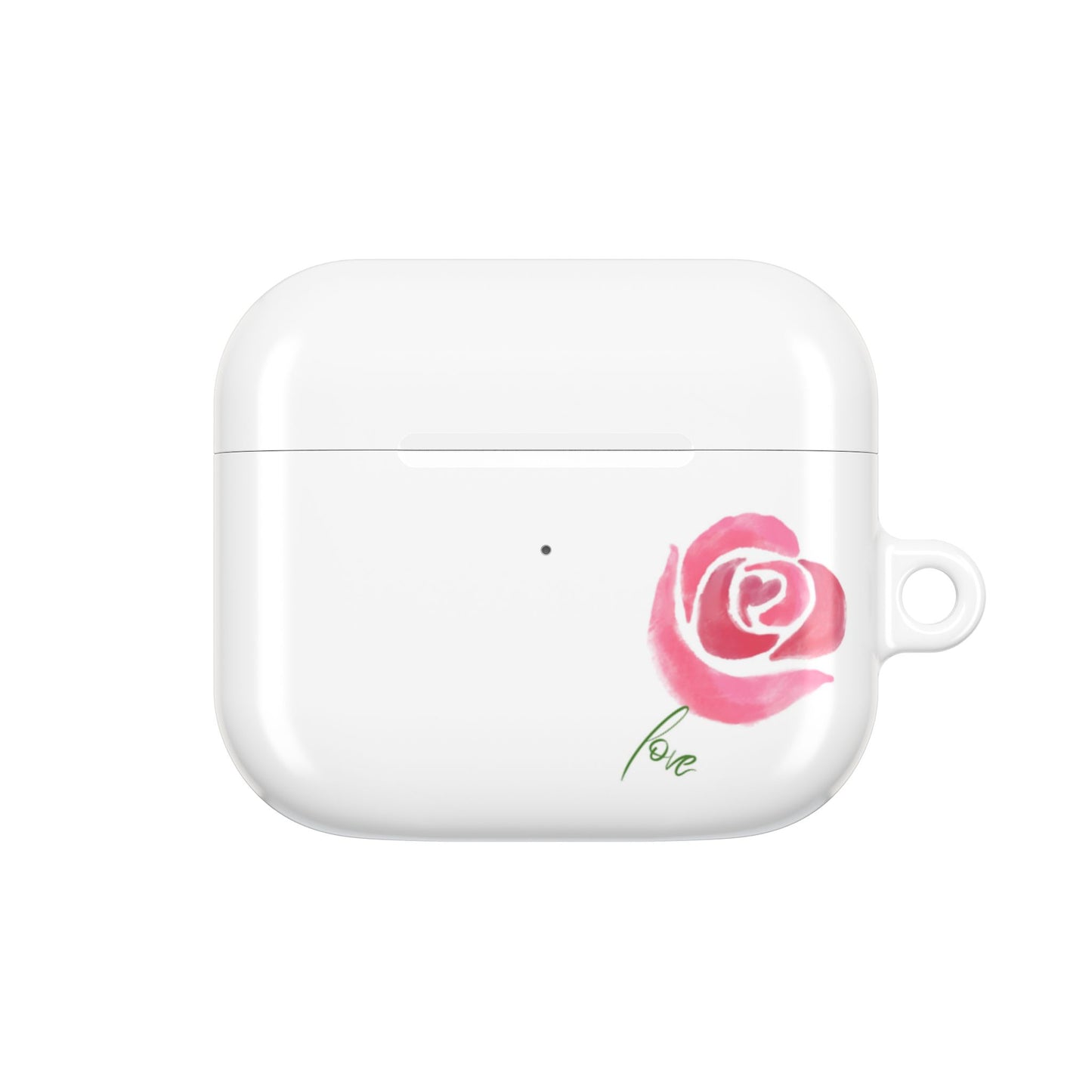 Romantic Rose AirPod Case - Cute Floral Design, Gift for Her, Valentine's Day Present, Trendy Accessory, Love Theme