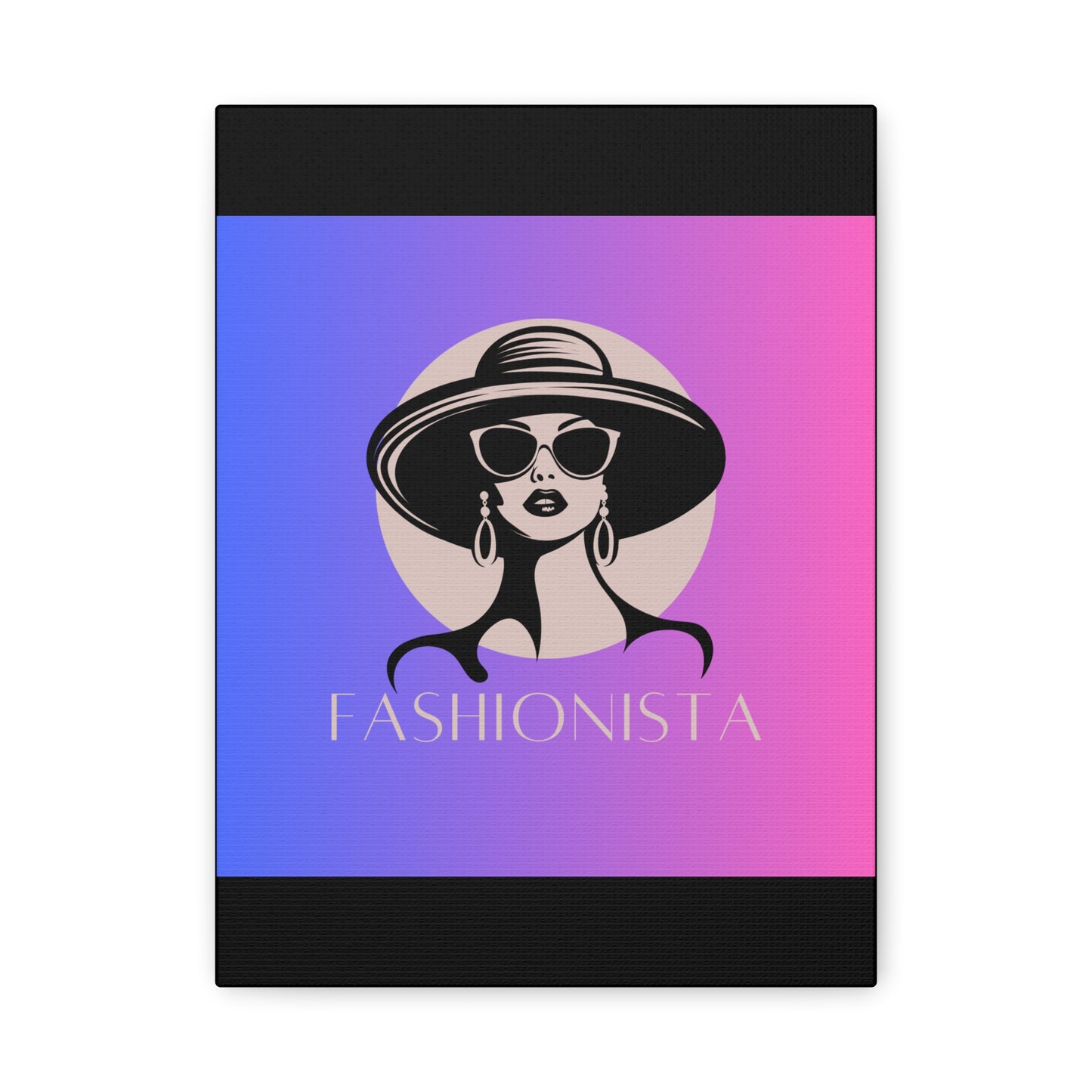 Fashionista Matte Canvas Wall Art, chic home decor, stylish gift for fashion lovers, wall decor, modern art piece, unique artwork