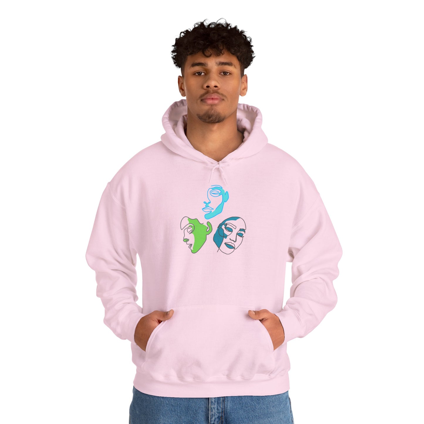 Whimsical Character Hoodie, Cozy Unisex Sweatshirt, Fun Gift for Friends, Casual Wear, Unique Art Design