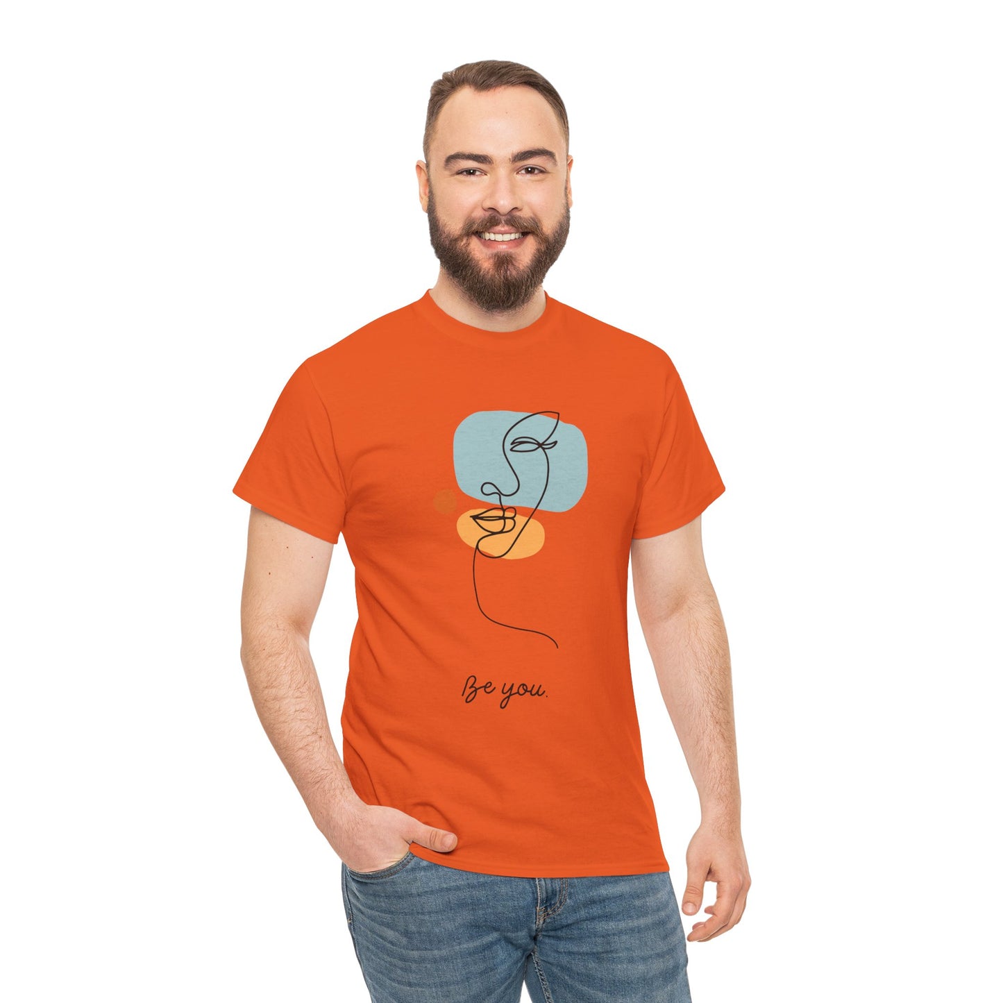 Minimalist Be You Tee, Unisex Cotton T-Shirt, Inspirational Graphic Tee, Gift for Friends, Casual Everyday Wear, Self-Love Apparel
