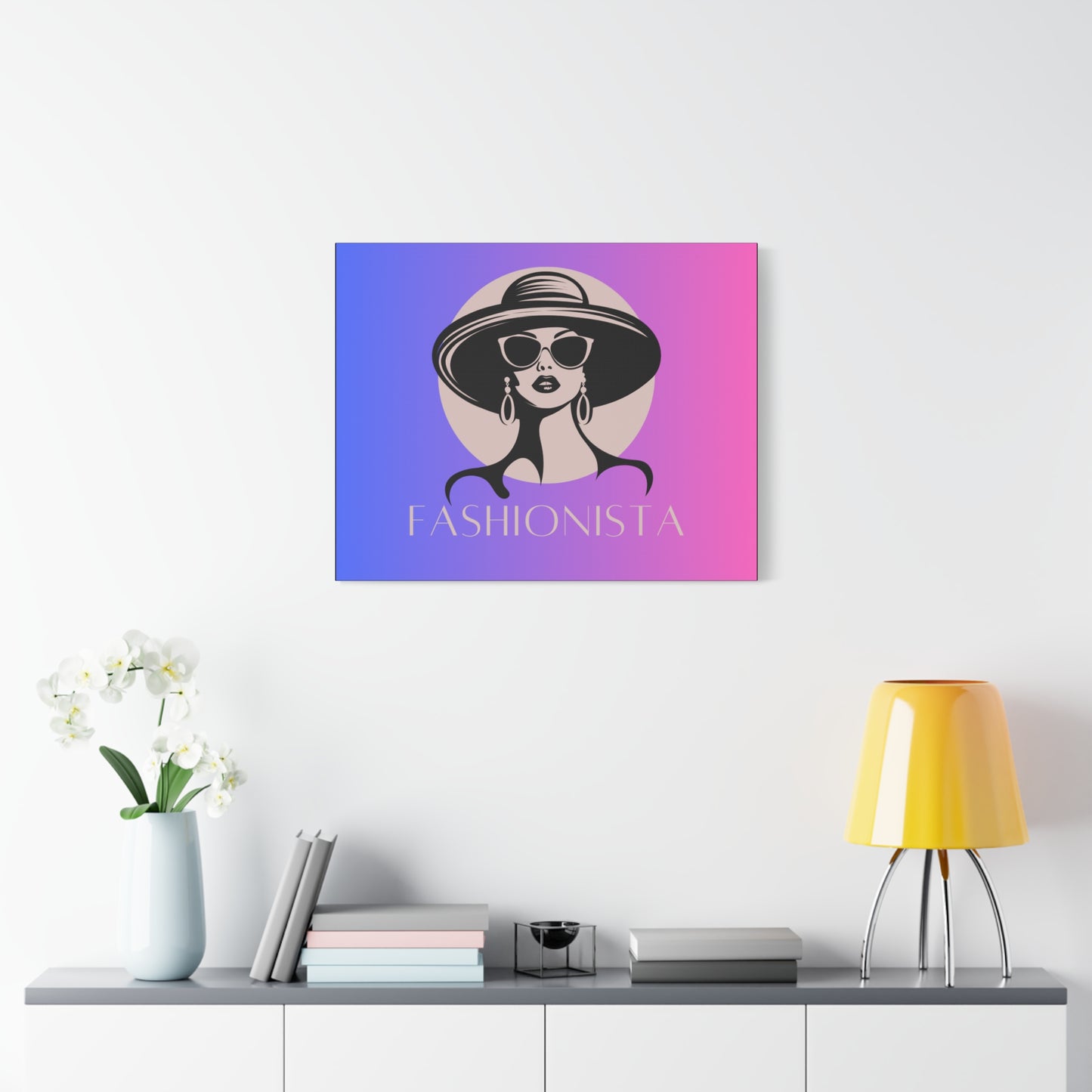 Fashionista Matte Canvas Wall Art, chic home decor, stylish gift for fashion lovers, wall decor, modern art piece, unique artwork