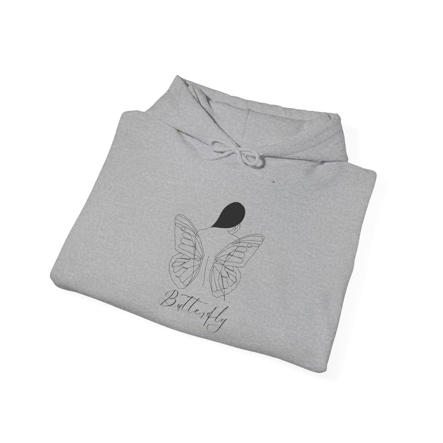 Butterfly Love Unisex Hoodie, Cozy Sweatshirt for Everyday Comfort, Gift for Nature Lovers, Butterfly Apparel for Spring