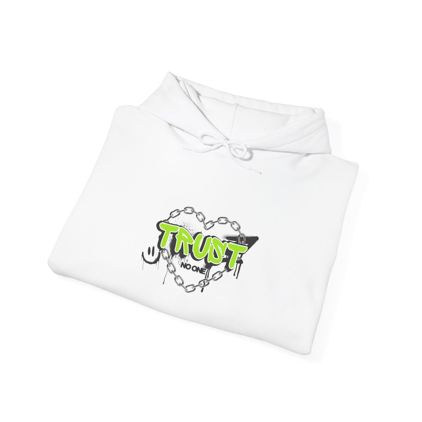 Trust No One Graphic Unisex Hoodie – Casual Streetwear for Everyday Comfort