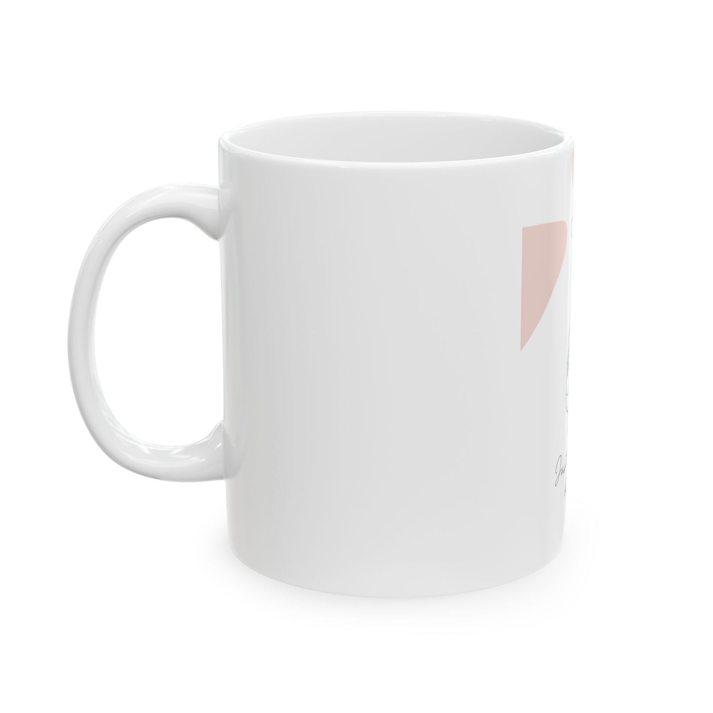 Just Living My Best Life Ceramic Mug - Stylish 11oz/15oz Gift for Moms, Inspirational Pregnancy Gift Coffee Cup, Cute Tea Mug, Positive Vibes Drinkware