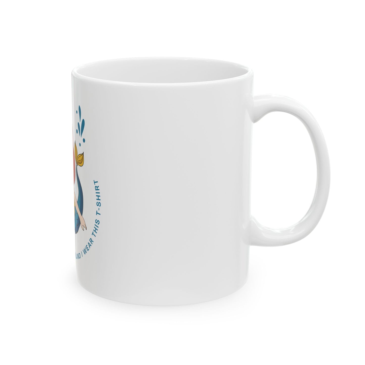 Mermaid Ceramic Mug, Cute Mermaid Mug, Gift for Mermaid Lovers, Nautical Decor, Coffee Tea Cup, Perfect for Beach Themed Parties