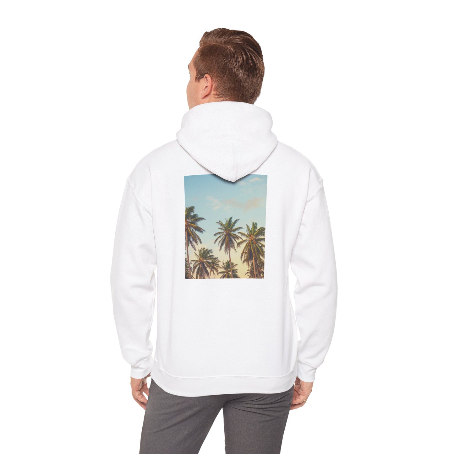 California Palm Trees Hoodie, Unisex Sweatshirt, Coastal Style Apparel, Summer Vibes Gift, Vacation Wardrobe Essential