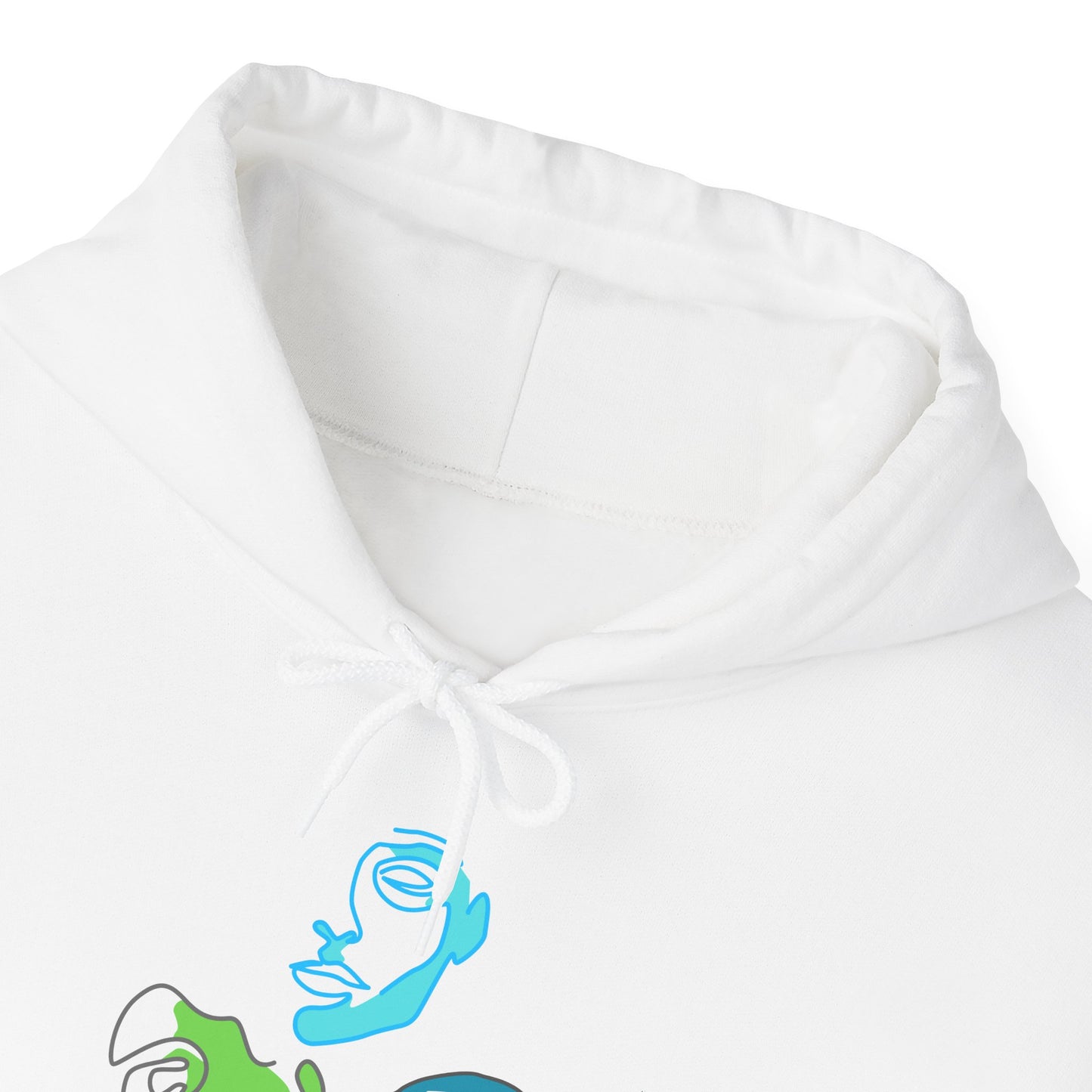 Whimsical Character Hoodie, Cozy Unisex Sweatshirt, Fun Gift for Friends, Casual Wear, Unique Art Design