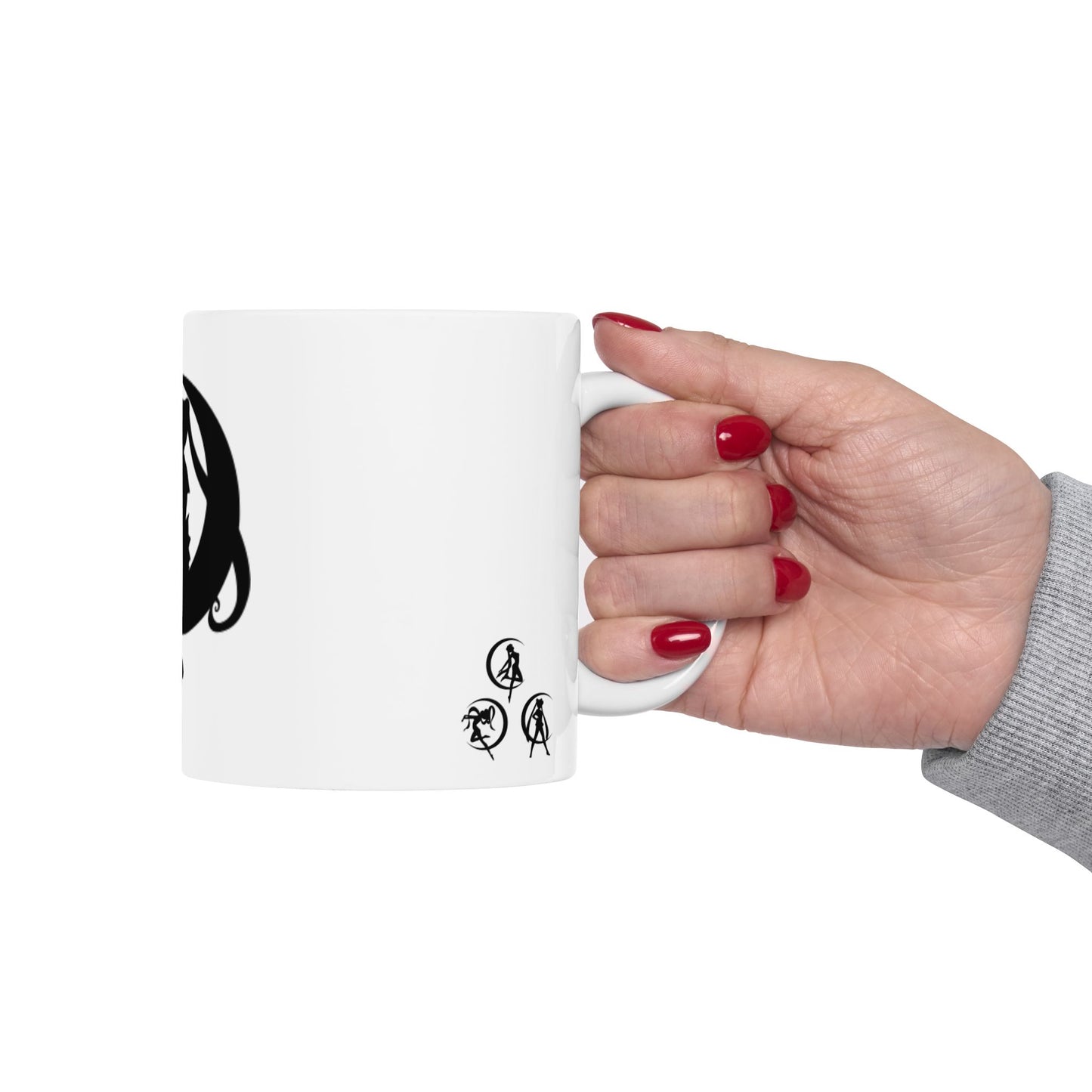 Elegant Fairy Silhouette Ceramic Mug | Enchanting Anime Coffee Cup, Magical Gift, Fantasy Lover, Home Decor, Birthday Present