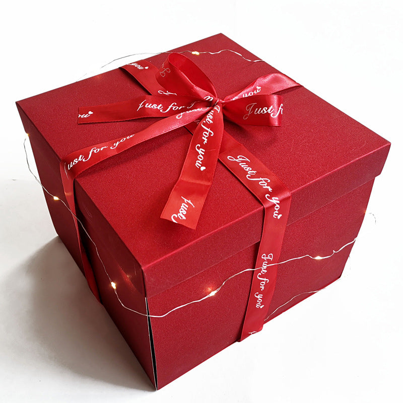 DIY Take action Handmade Surprise Gift Box Explosion Butterfly Fairy Flying Toy Winding Rubber Band Toy