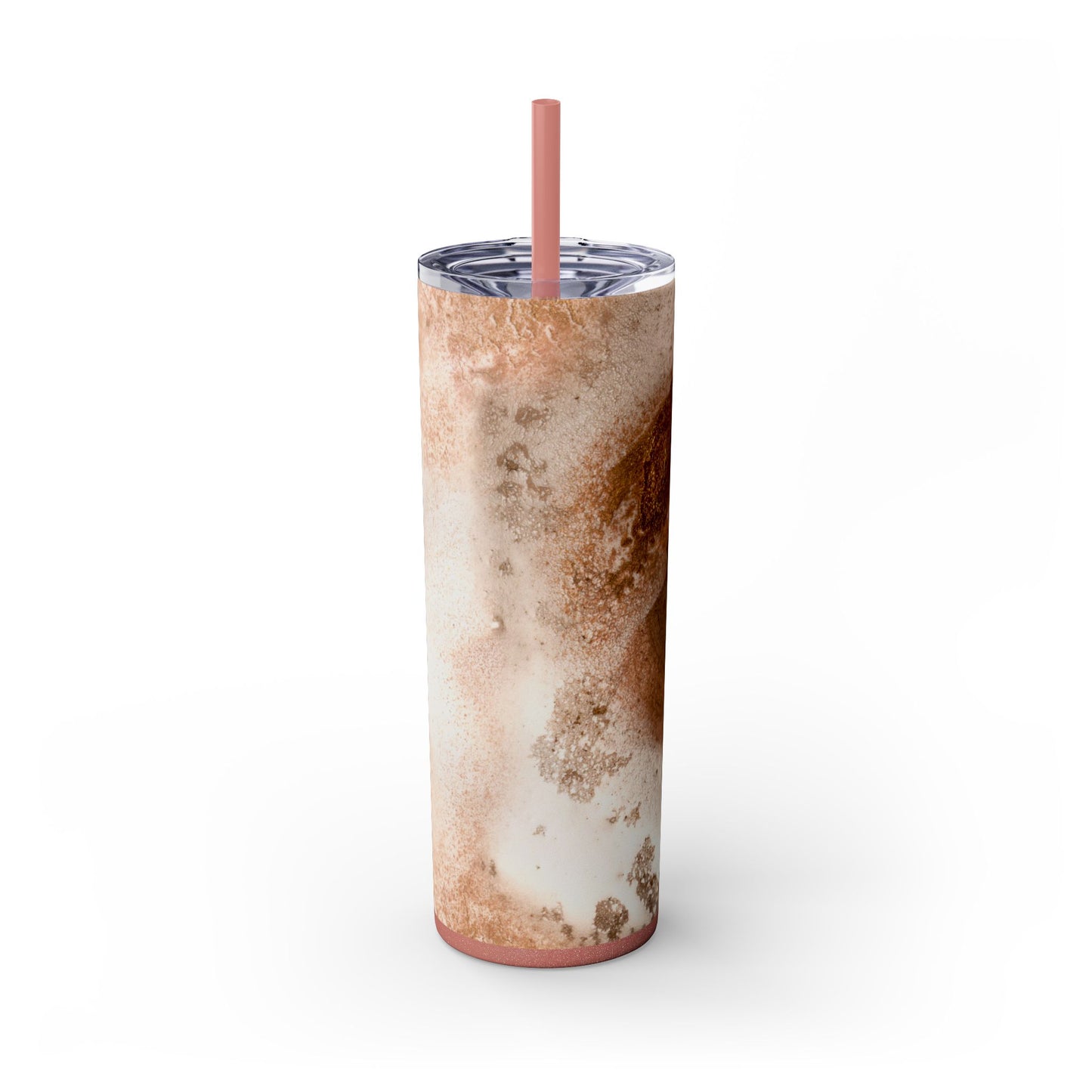 Stylish Marble Skinny Tumbler with Straw, Perfect for Gifts, Home Office, Summer, Mom's Day, Outdoor Adventures, Travel Mug
