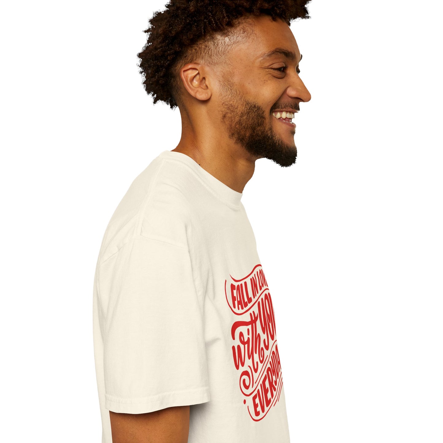Fall in Love with YOU Quote T-shirt for Couples, Valentine's Day, Gifts for Him/Her, Casual Everyday Wear, Comfortable Unisex Tee