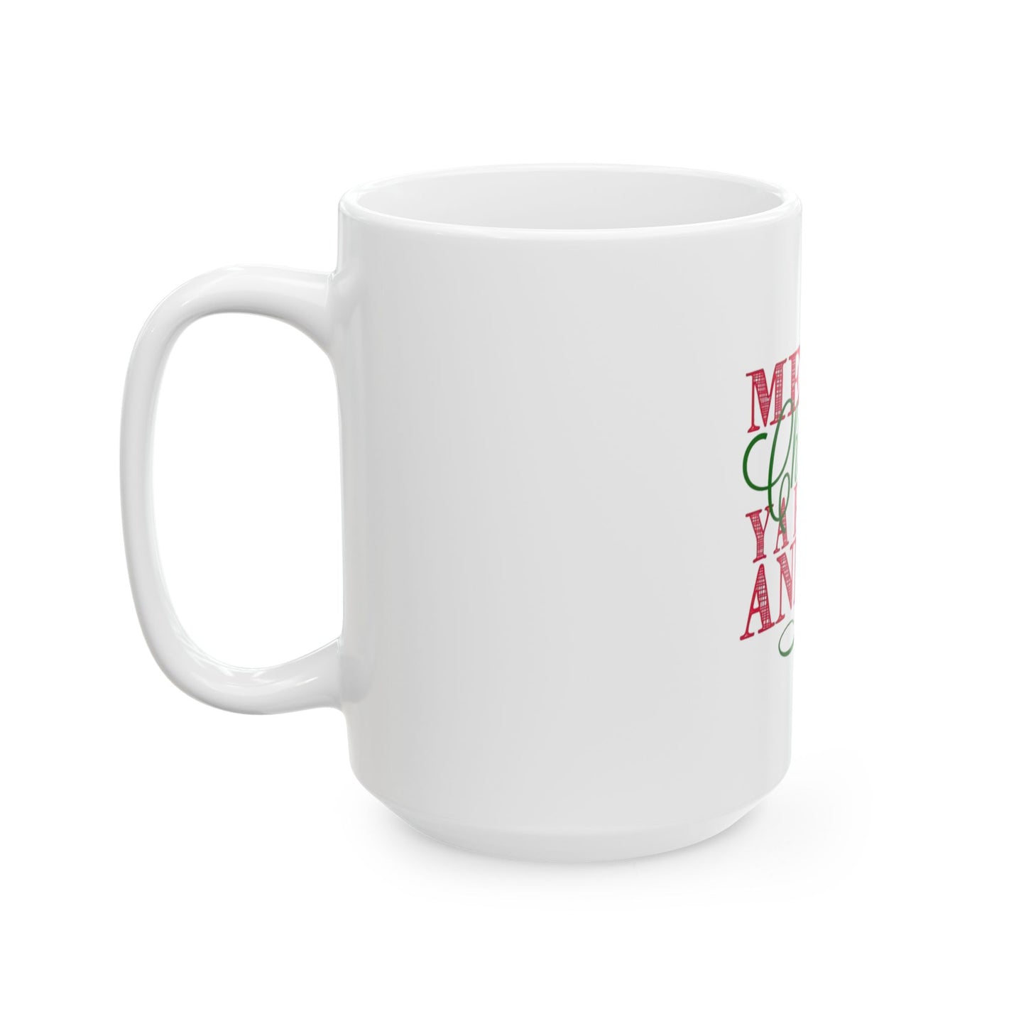 Merry Christmas Ya Filthy Animal Mug - Fun Holiday Ceramic Coffee Cup for Gifts, Xmas Decor, Home & Office, Party Favor, Stocking Stuffer