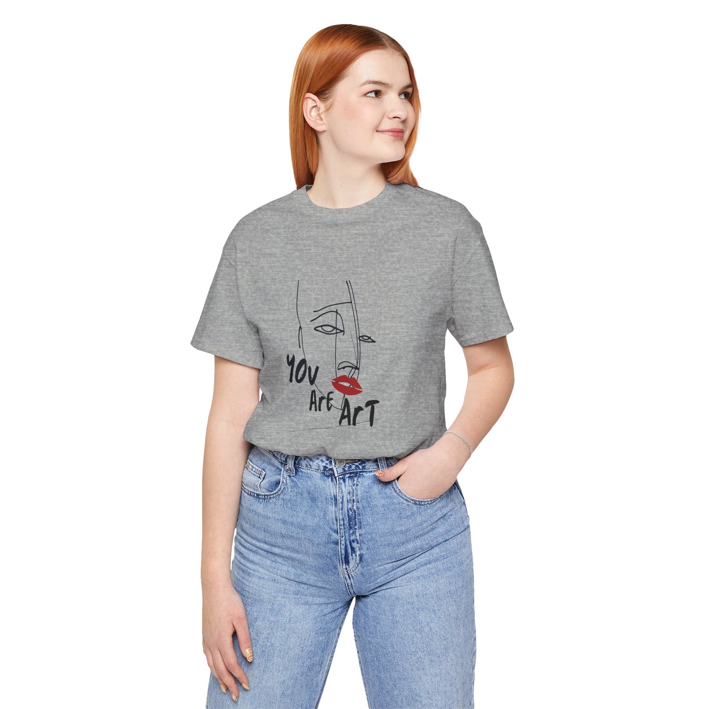 Artistic Expression Unisex Tee - You Are Art, Creative Gift, Casual Wear, Modern Design, Art Lover's Shirt