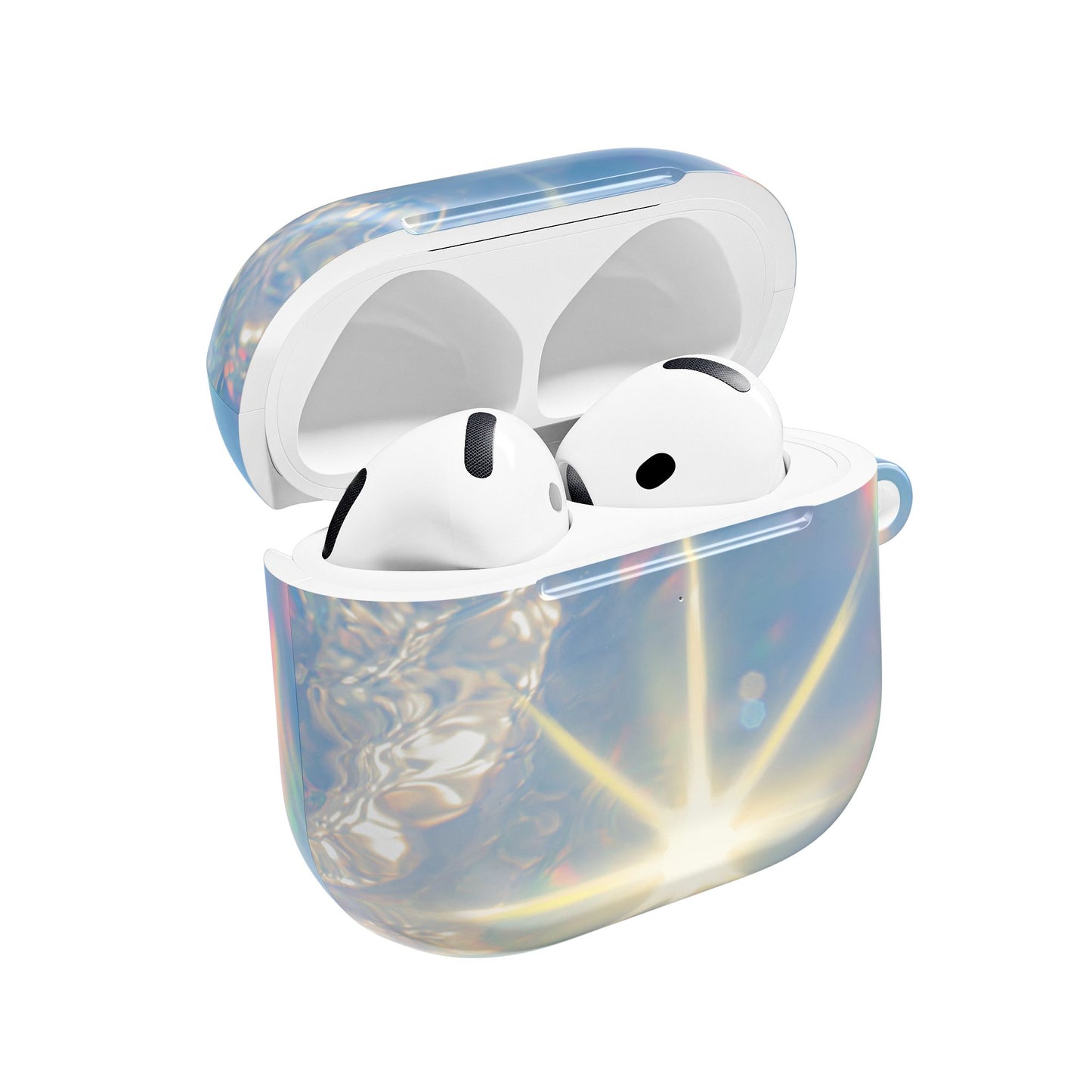 Holographic AirPod Case | Trendy Accessories, Gift for Music Lovers, Women's Tech, Unique Designs, Customized Earbud Holder